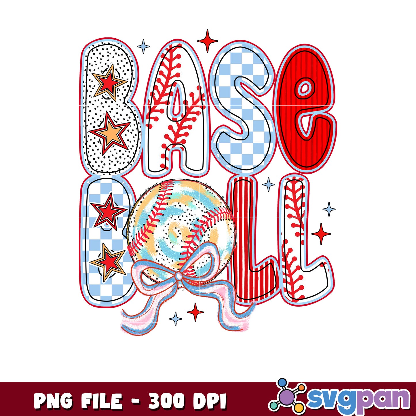 Baseball PNG Design 300 DPI Sublimation