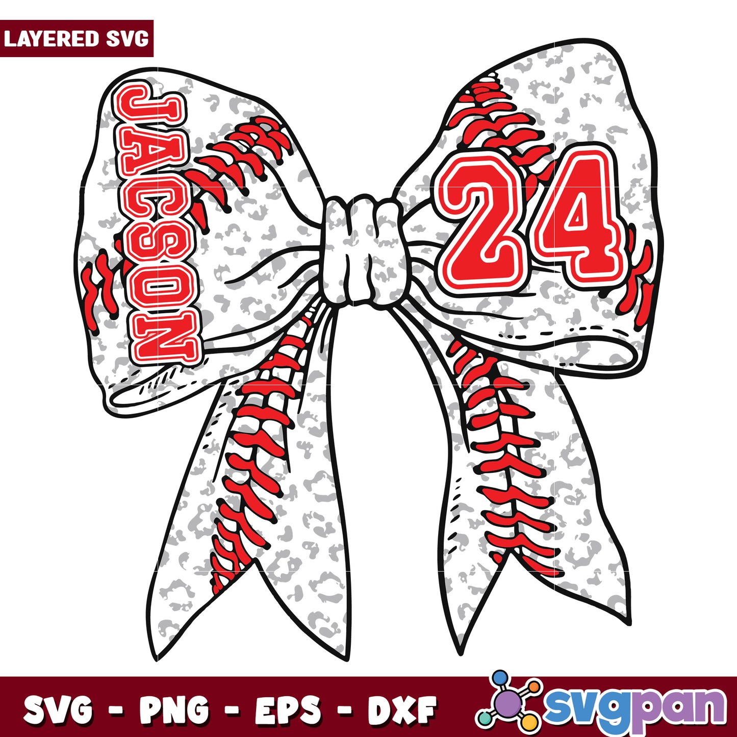 Baseball bow tie jacson svg, sports day svg, baseball svg