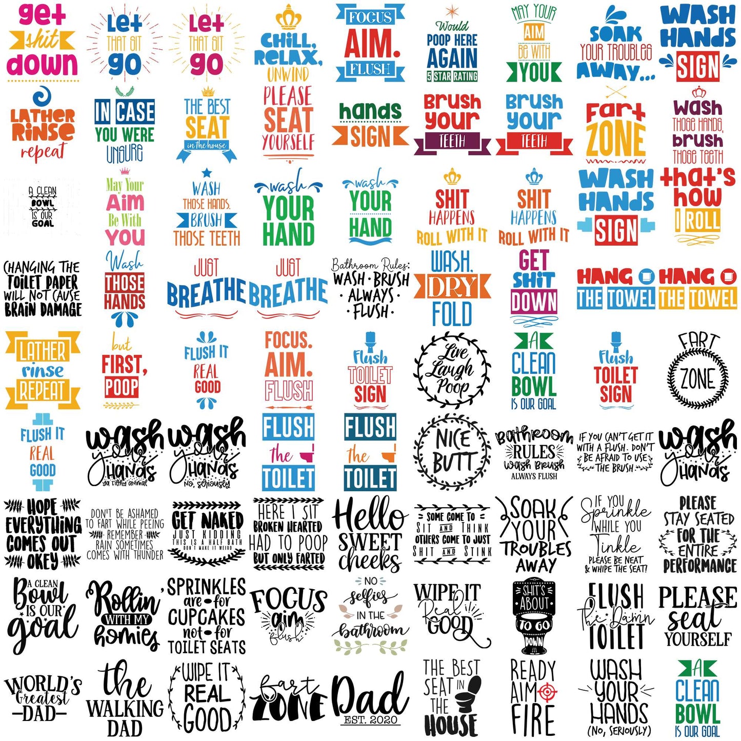 Bathroom stuff svg bundle, mirrors bathroom mirrors svg, bathroom svg