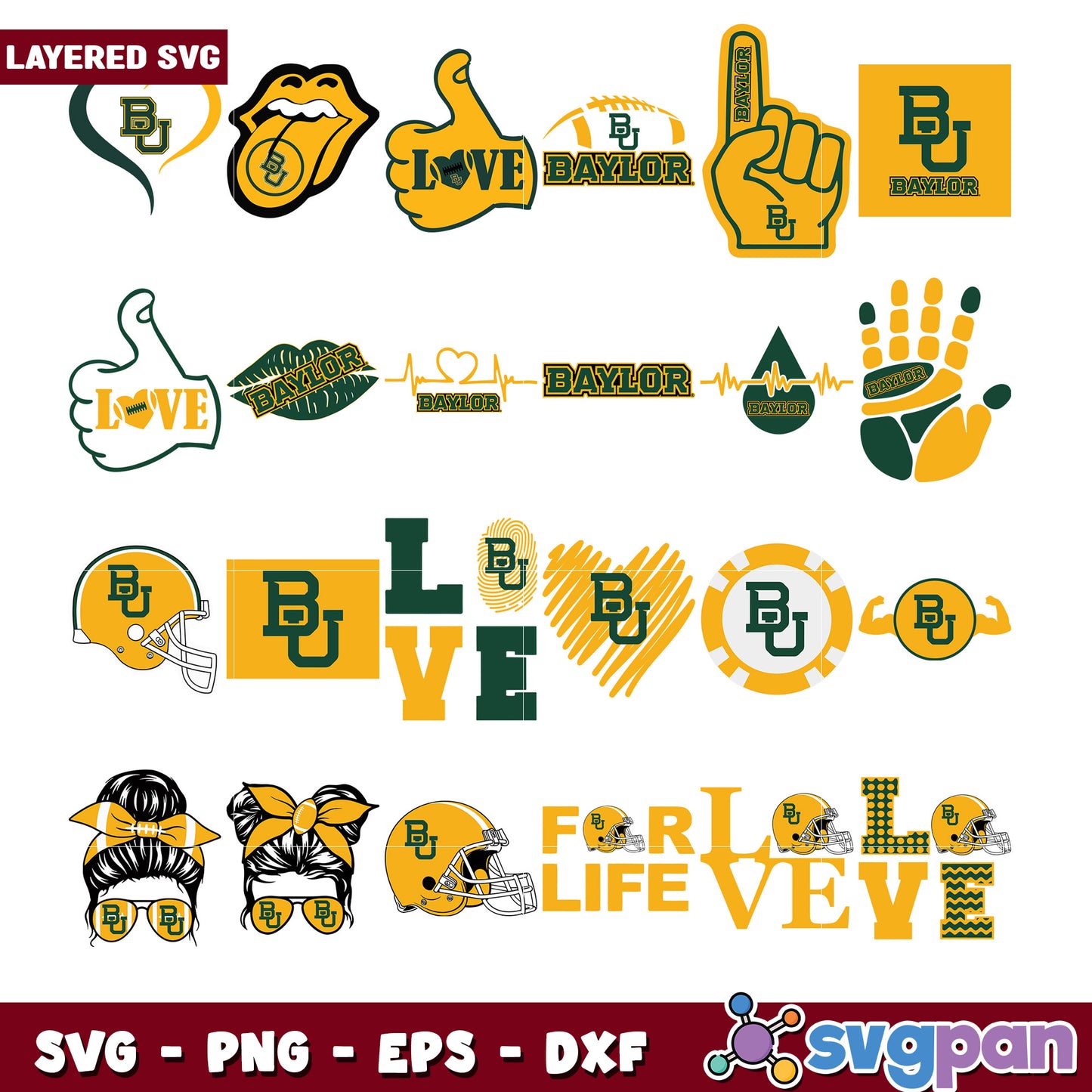 Baylor University SVG Bundle