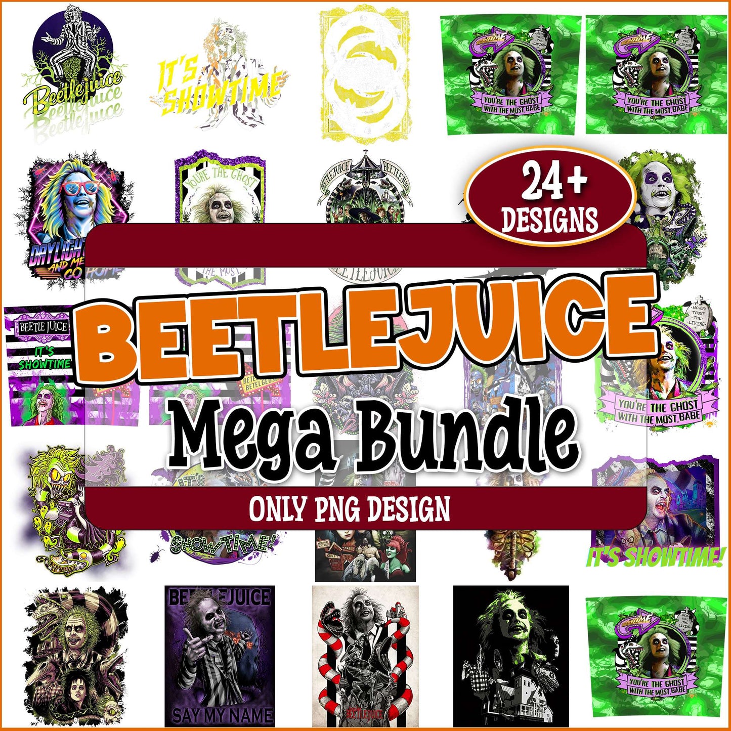 Beetlejuice design png bundle