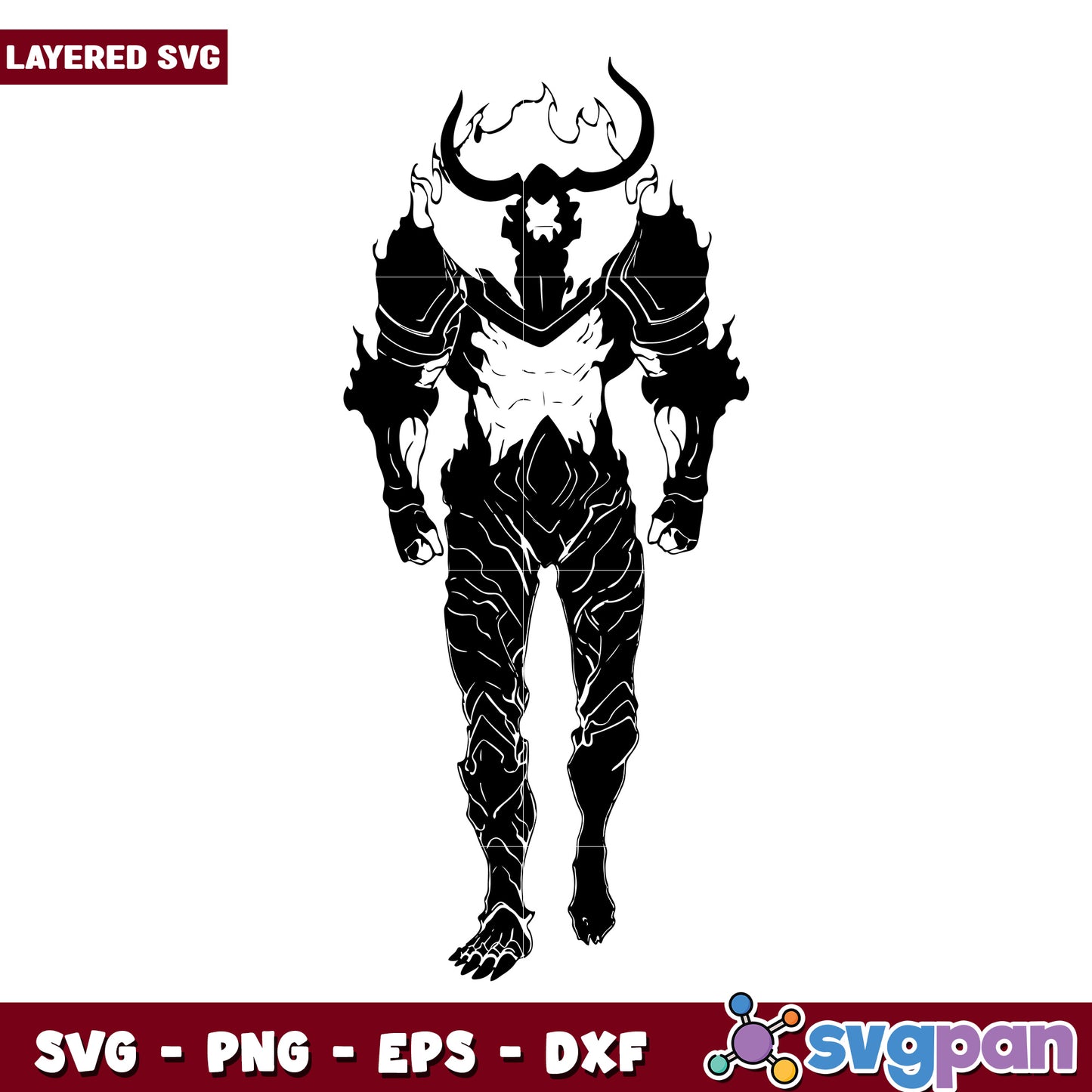 Belion shadow general design svg, sung jin woo svg, solo leveling svg