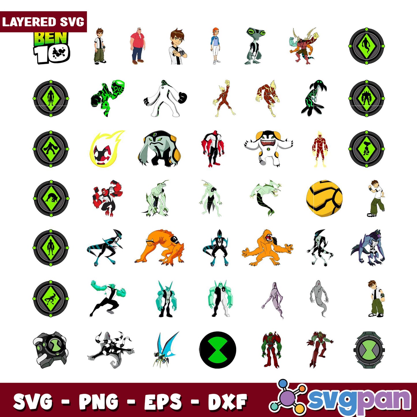 Ben 10 Alien SVG Bundle