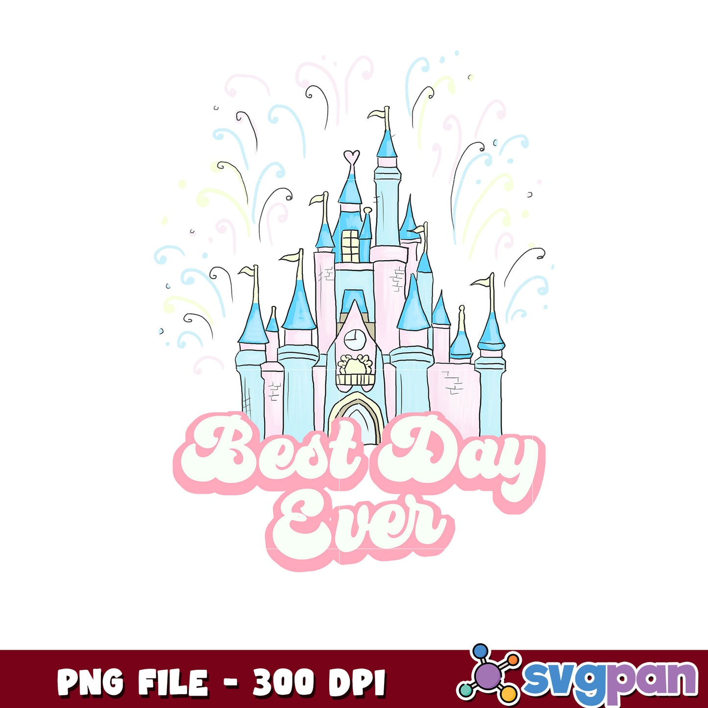 Best Day Ever Disney Castle PNG