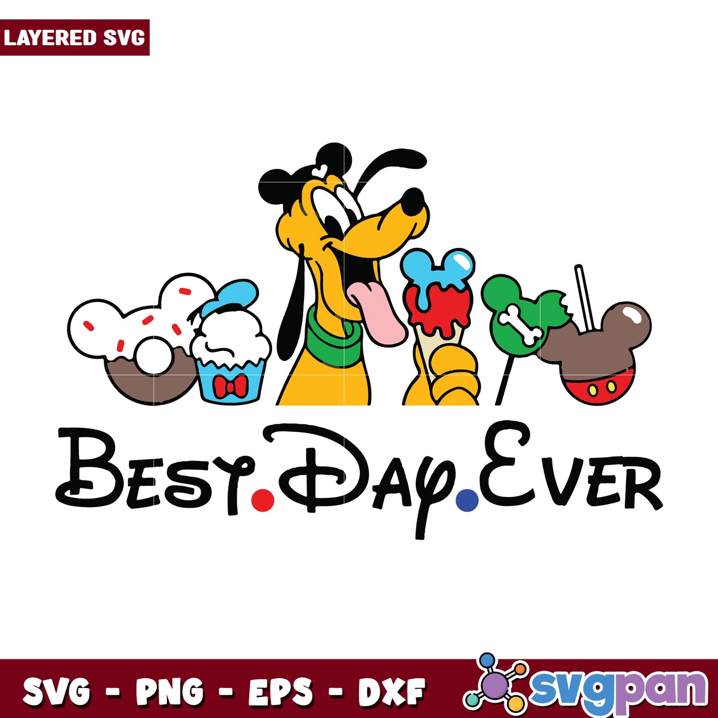 Best day ever pluto svg, disneyland parks svg, disney princess svg