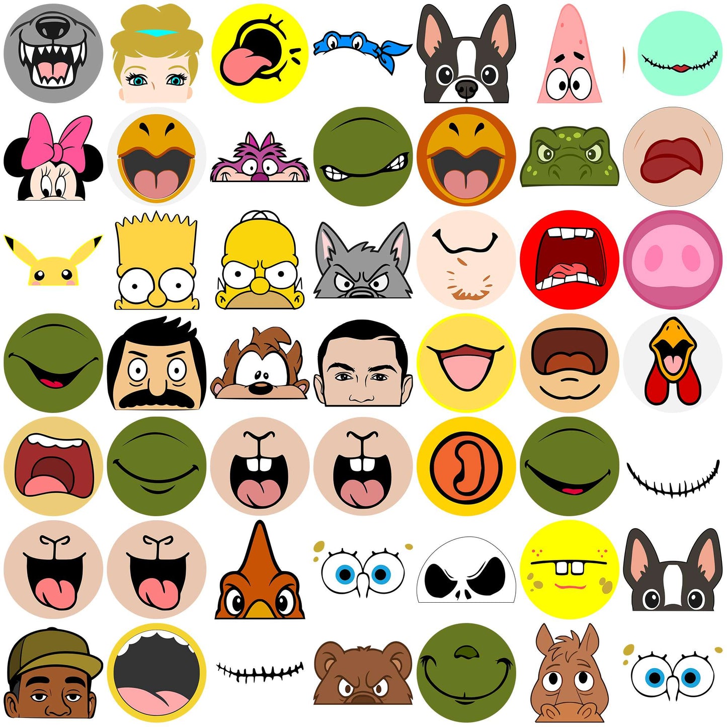 Big Mouth mug bottom svg bundle, big mouth svg, big mouth bites svg