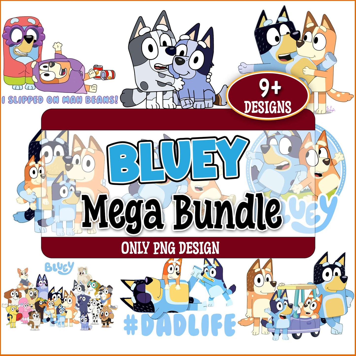 Birthday boy alphabet bluey svg bundle