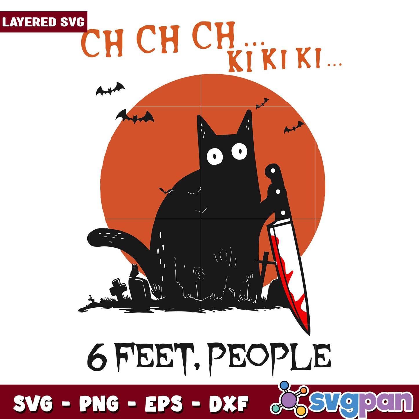 Black cat 6 feet people svg, halloween costumes svg, spirit halloween svg