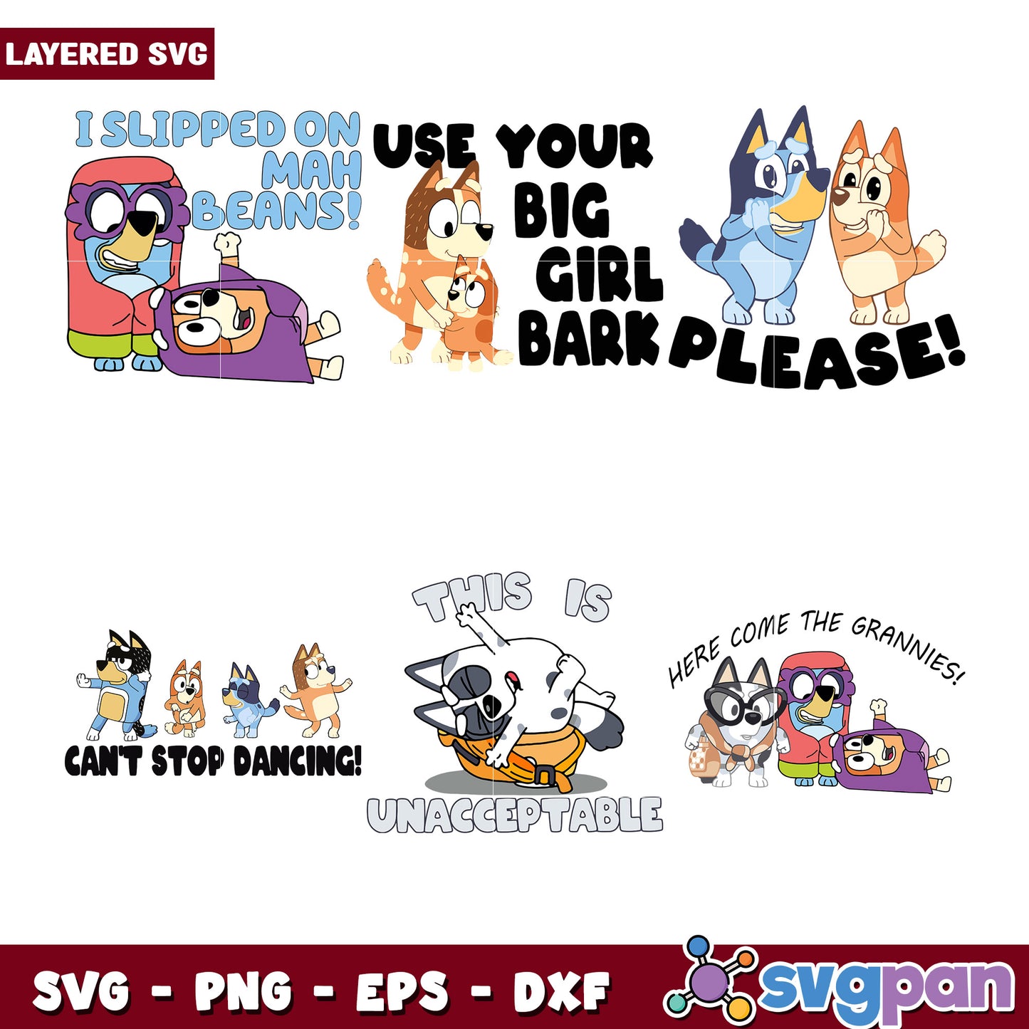 Bluey Inspired SVG Bundle for Creative Projects