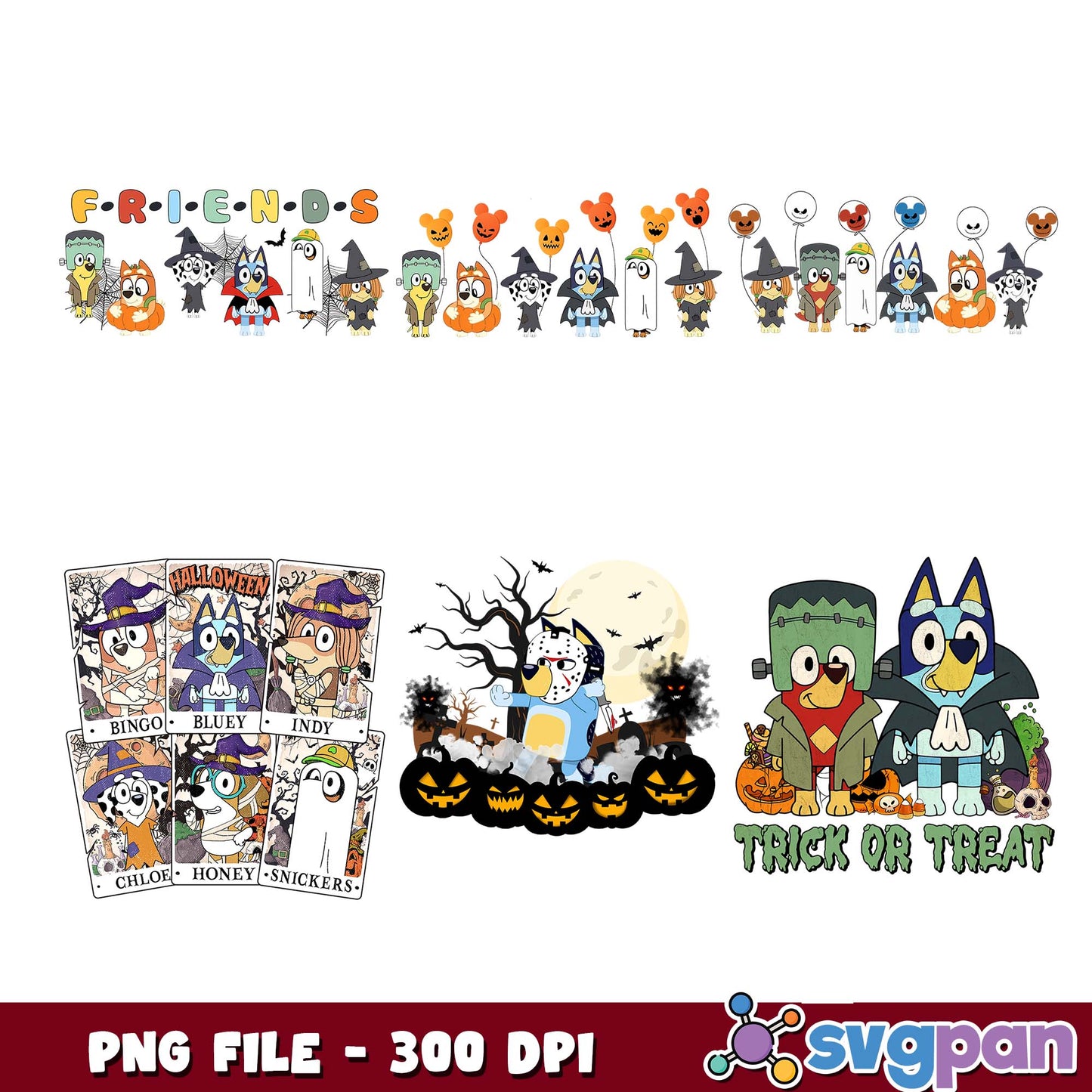 Bluey jason mask png bundle
