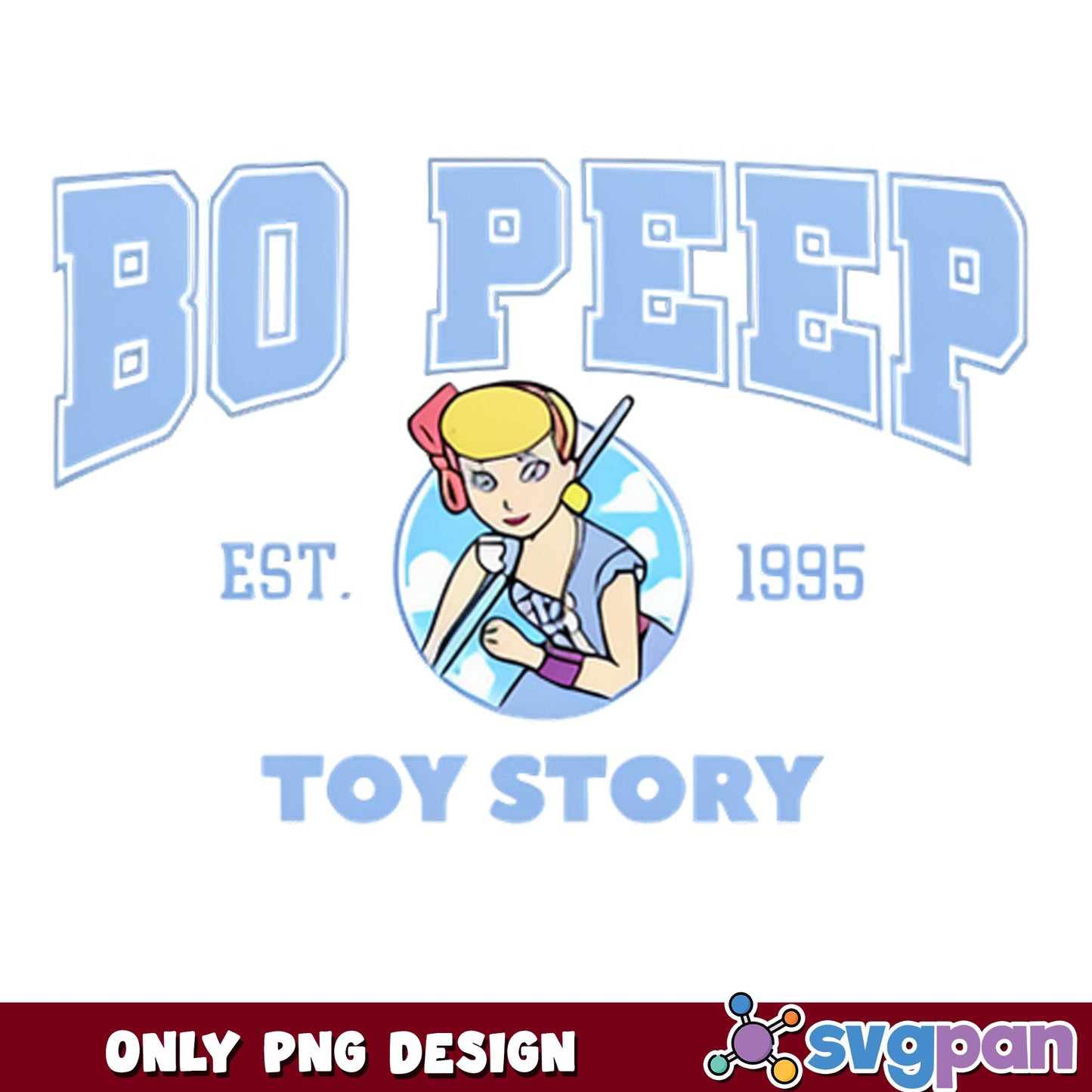 Bo Peep Toy Story Est 1995 PNG, Disney Pixar PNG, Toy Story PNG