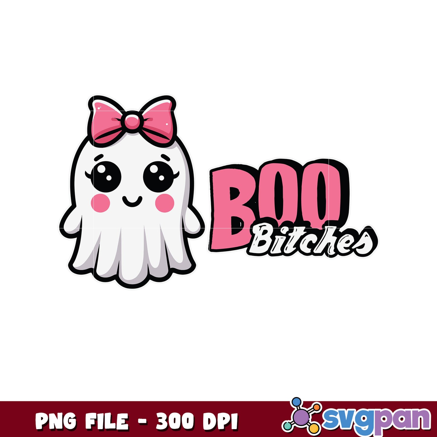 Boo bithches png, halloween ghoul png, cute ghost png