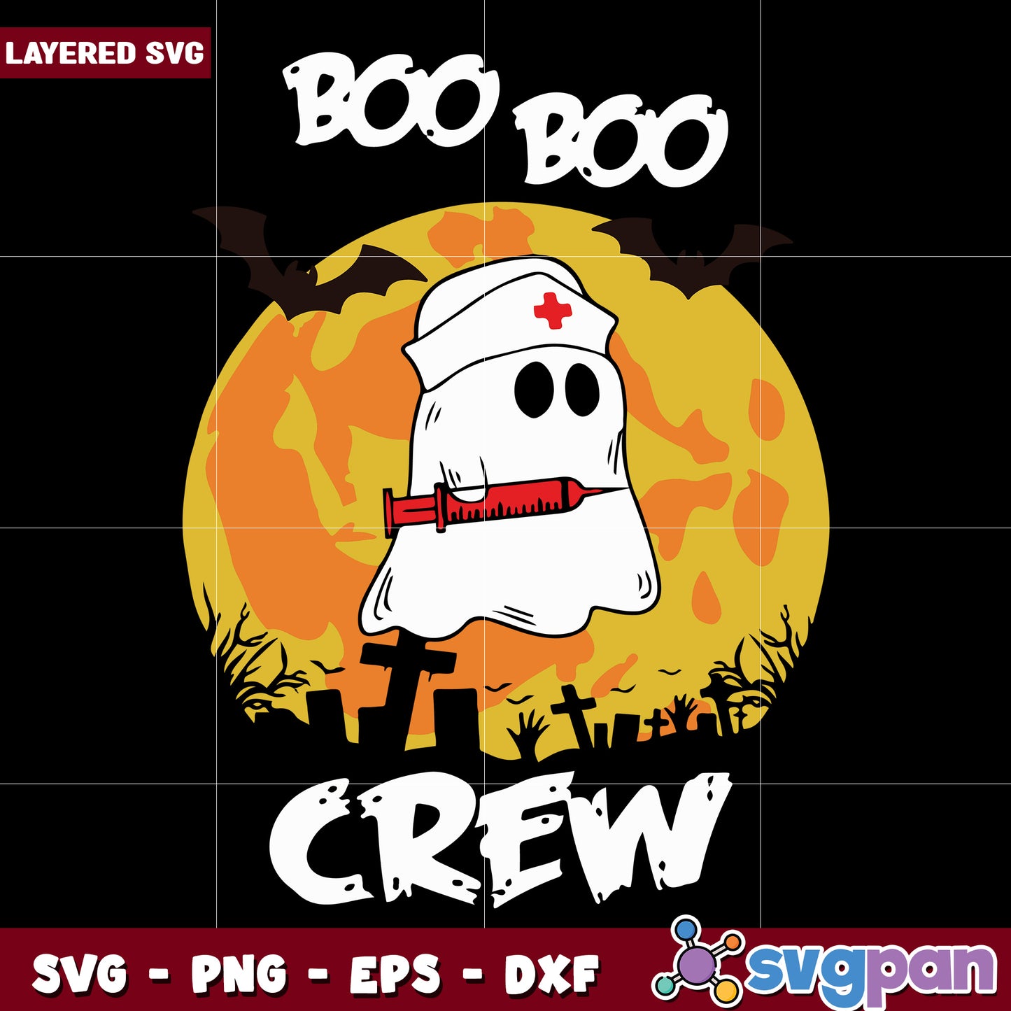 Boo boo crew halloween svg, funny halloween svg, halloween quotes svg