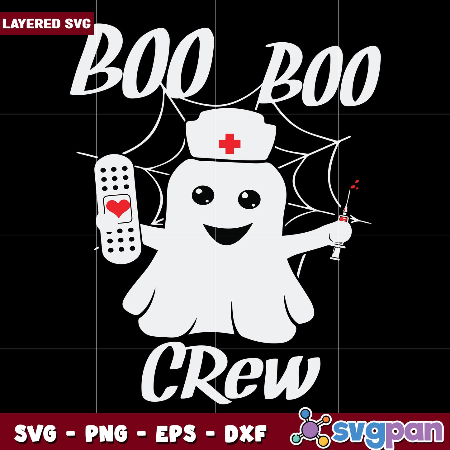 Boo boo crew halloween svg, spooky medical svg, halloween nurse svg