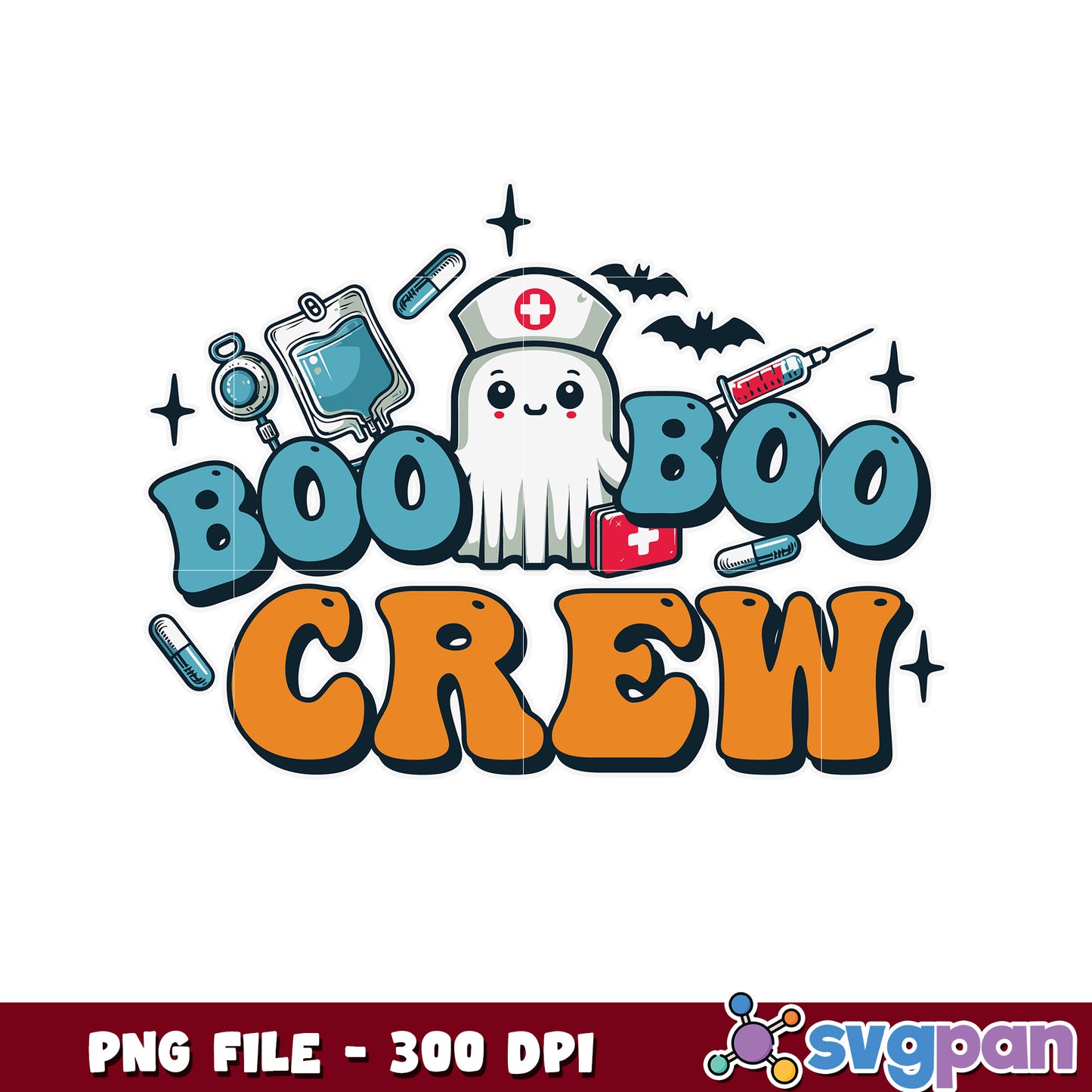 Boo boo crew png, greatest time of the year png, halloween fall png