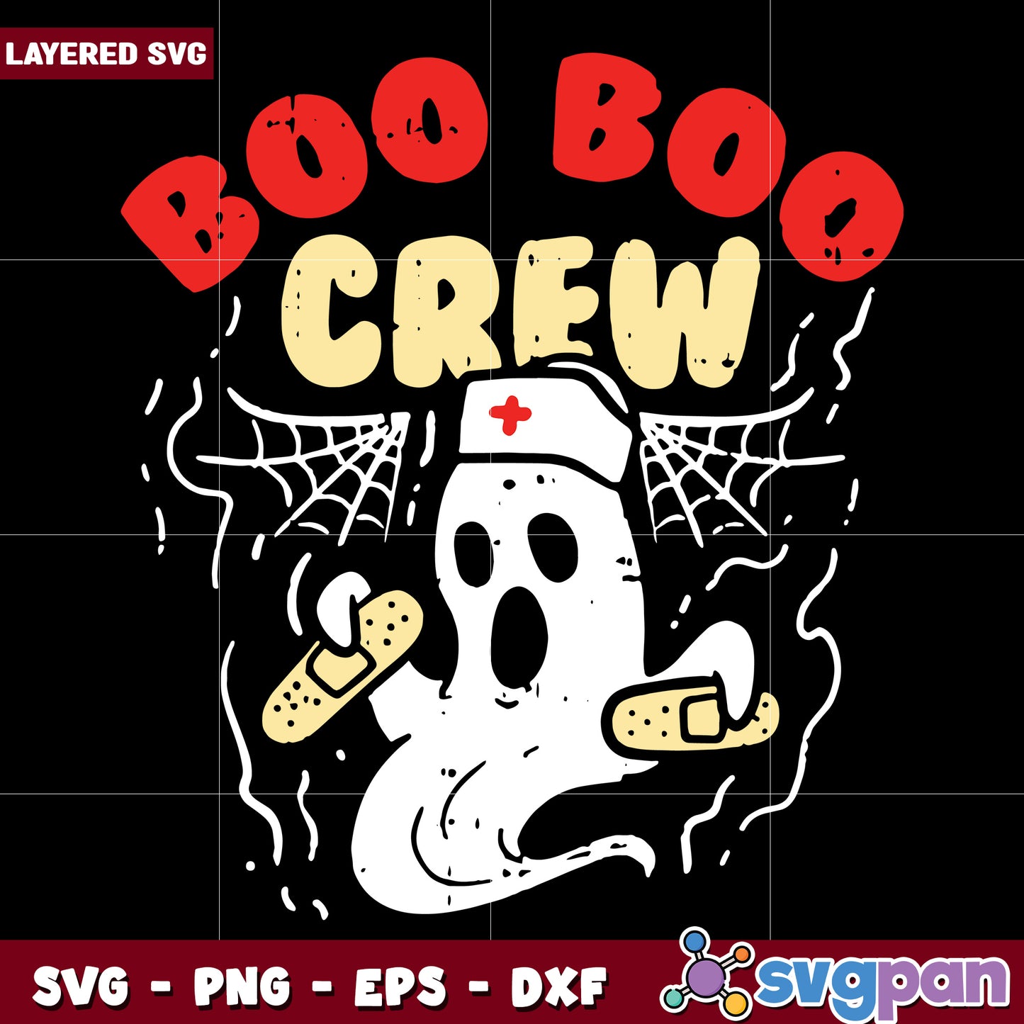 Boo boo crew svg, halloween healthcare svg, spooky nurse svg