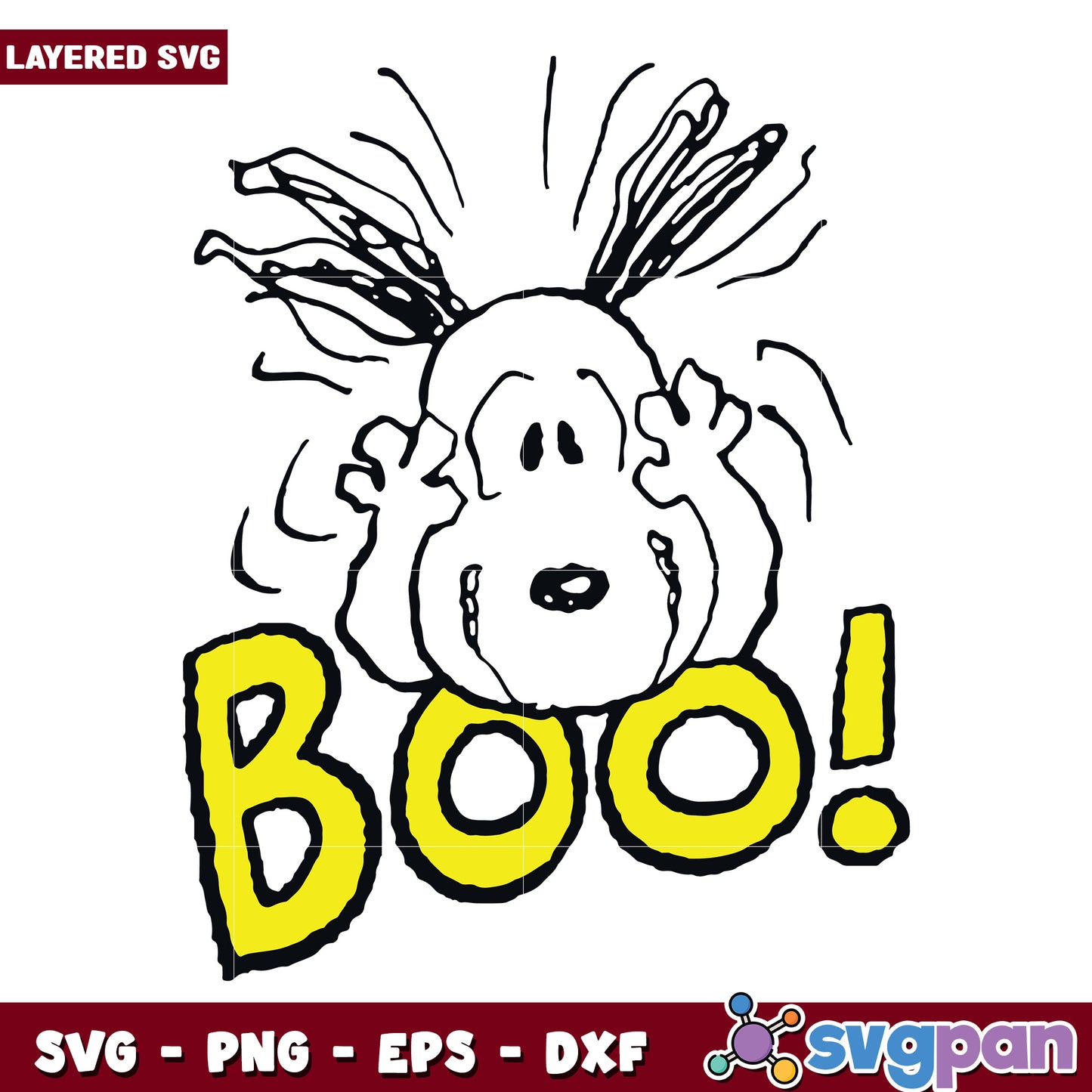 Boo funny dog svg, funny halloween svg, halloween quotes svg