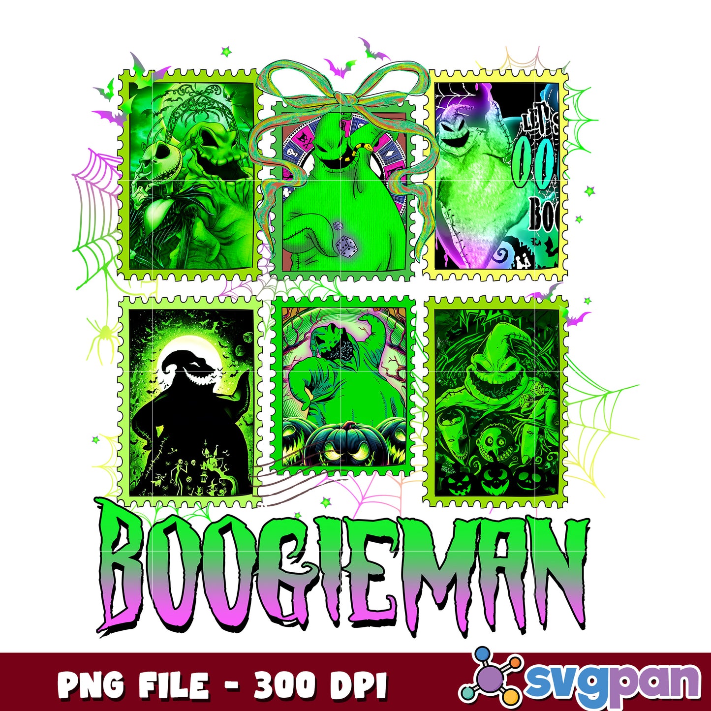 Boogie man design png, halloween candy png, trick or treat png