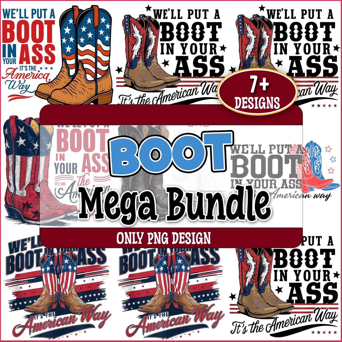 Boot In Your Ass png bundle