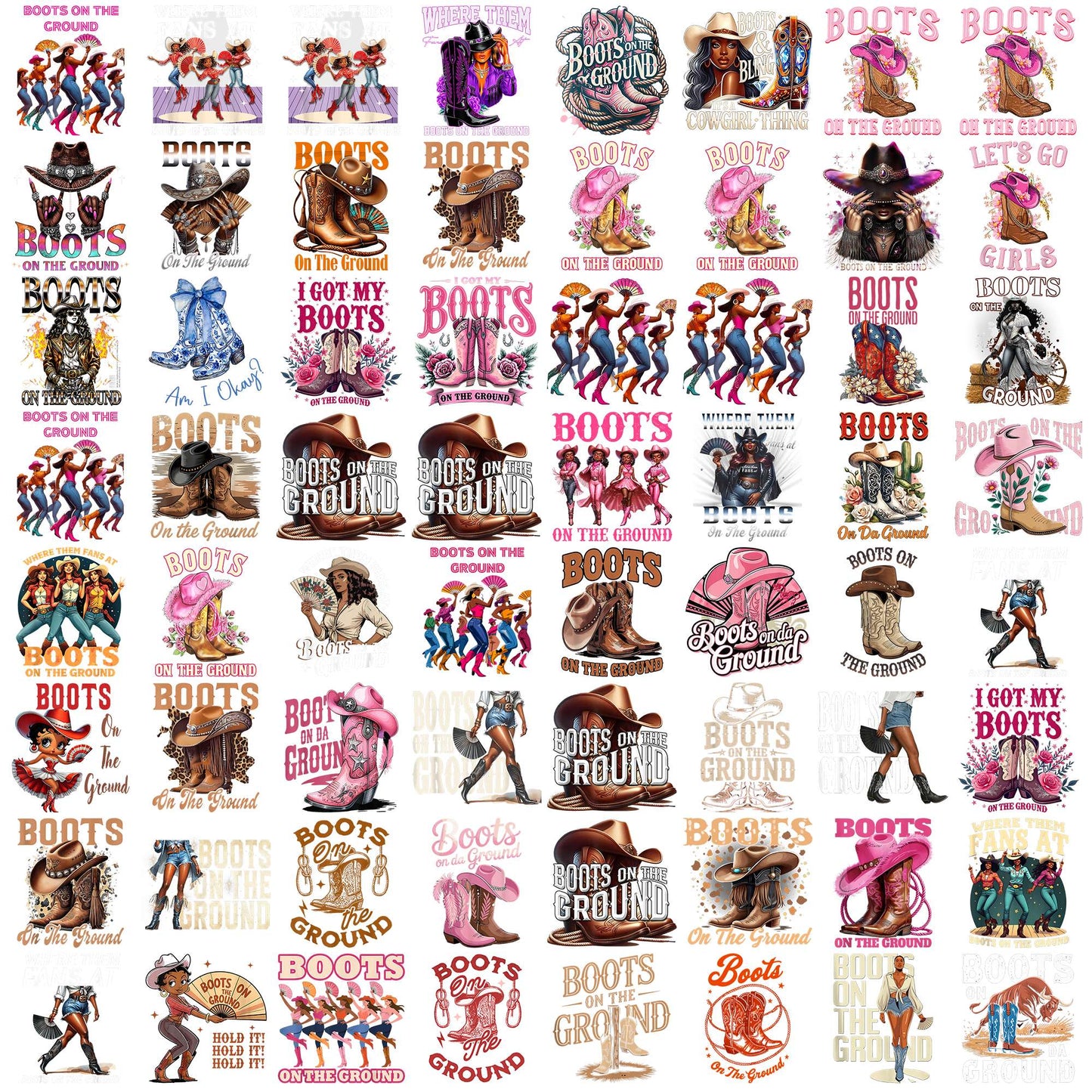 Boot on the ground png bundle, cowgirl boots png, boots png