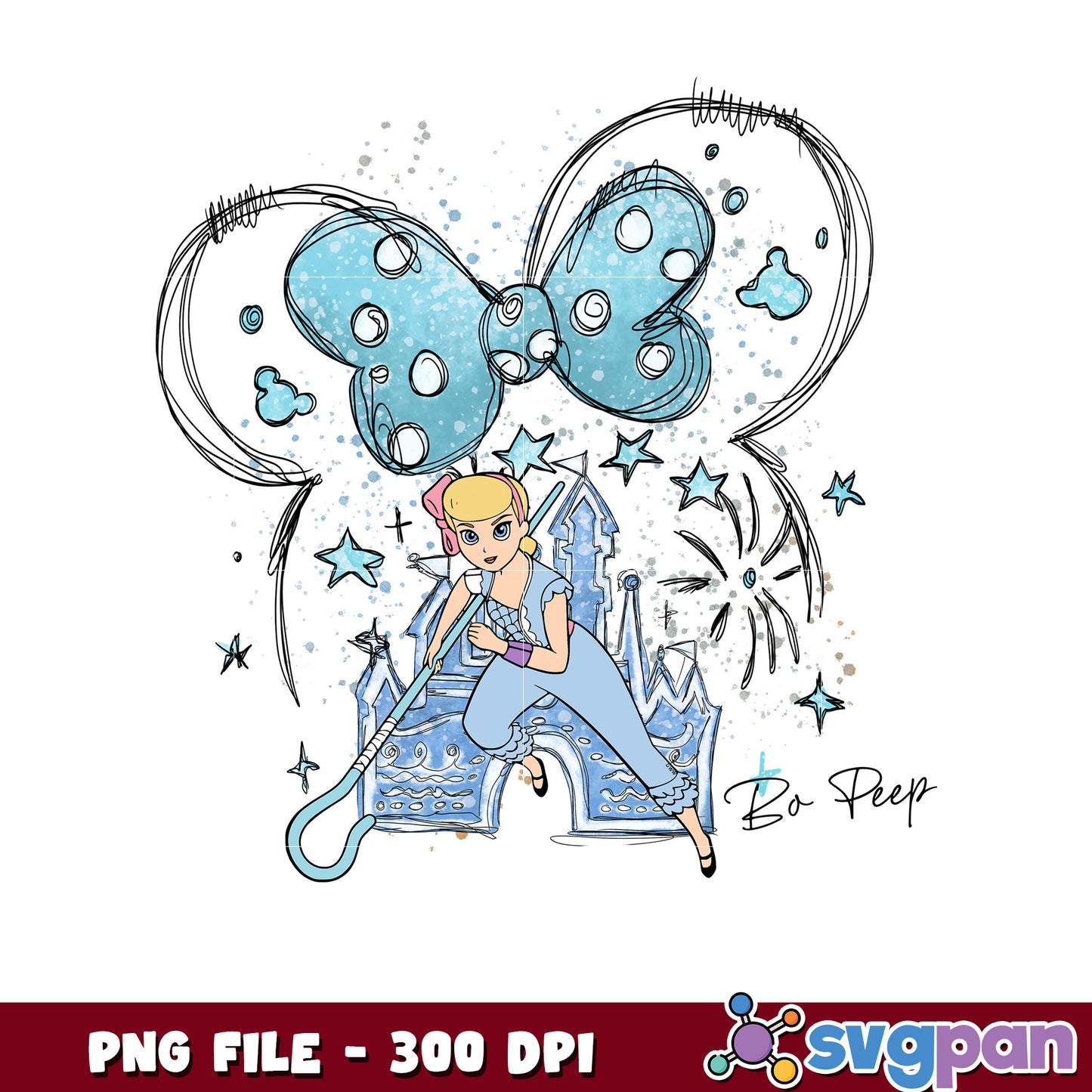 Bo peep toy story png, disneyland png, disney movies png