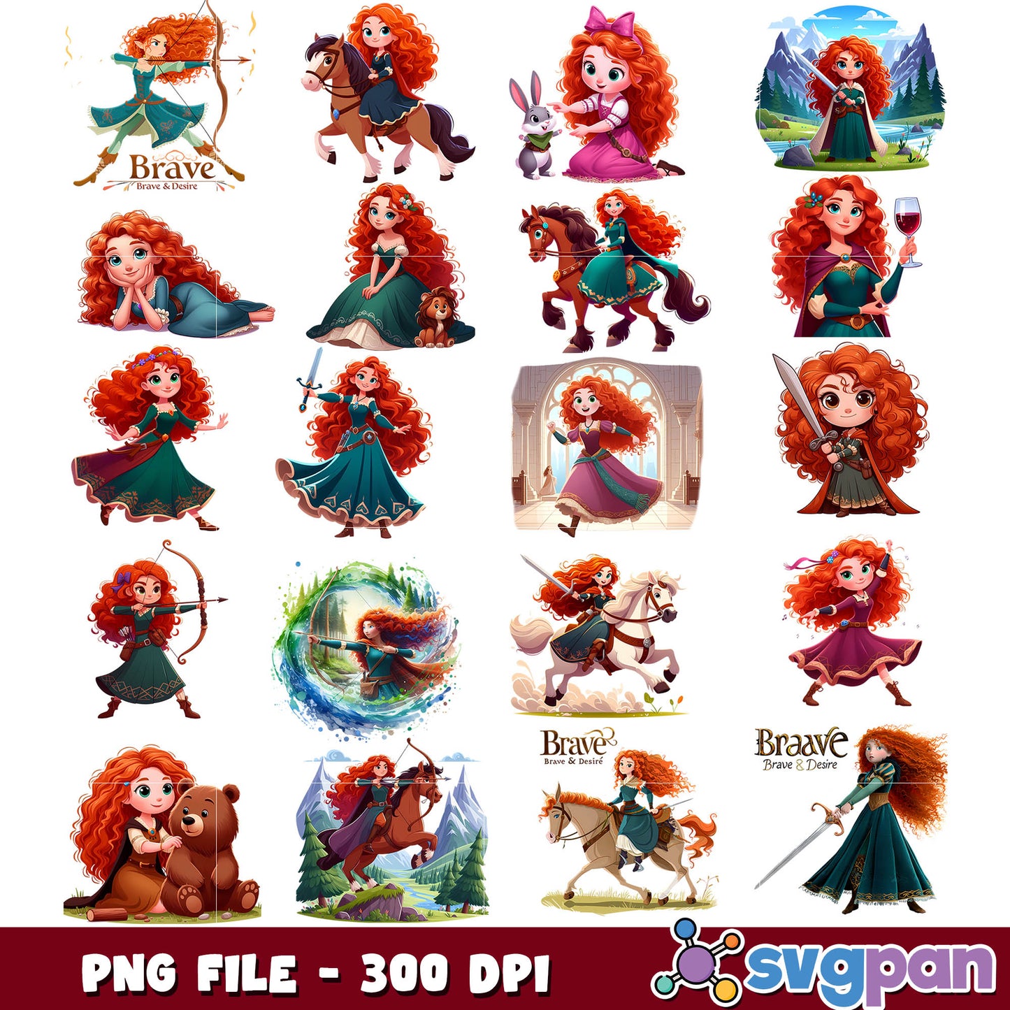 Brave png bundle
