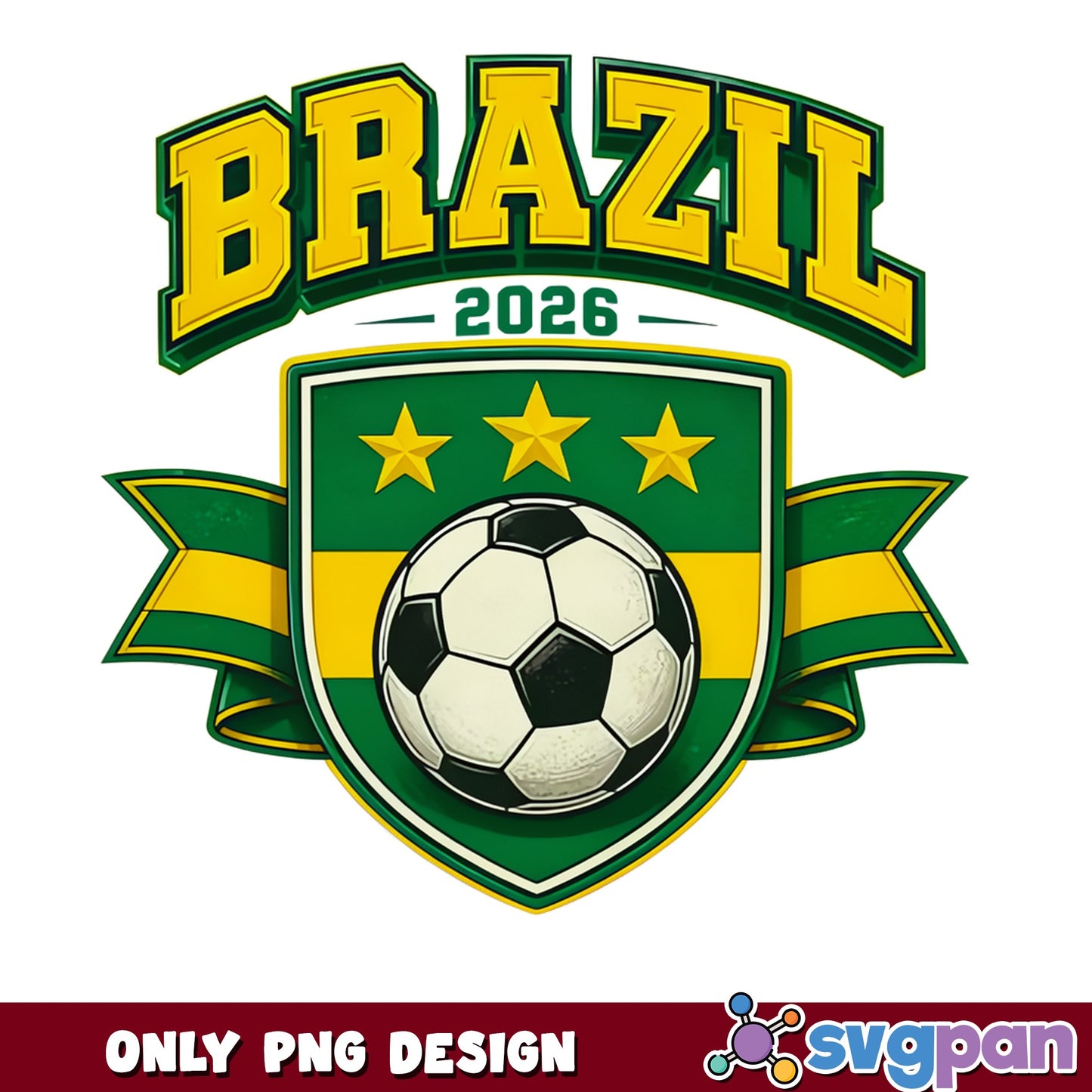 Brazil Soccer 2026 World Cup PNG, Football Team PNG, Brasil PNG