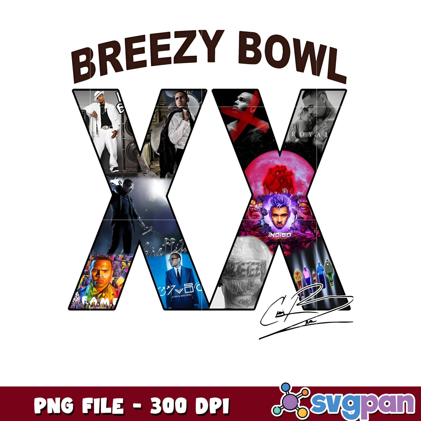 Breezy bowl xx png, christ brown tour png, pop music png