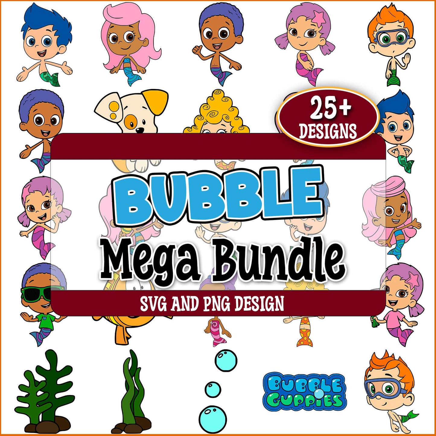 Bubble guppies svg bundle
