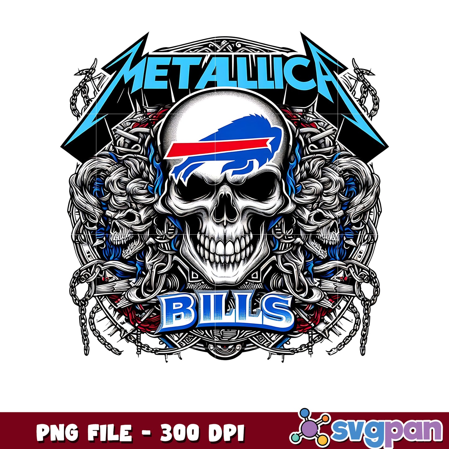 Buffalo bills metallic png, nfl scores png, nfl bills png