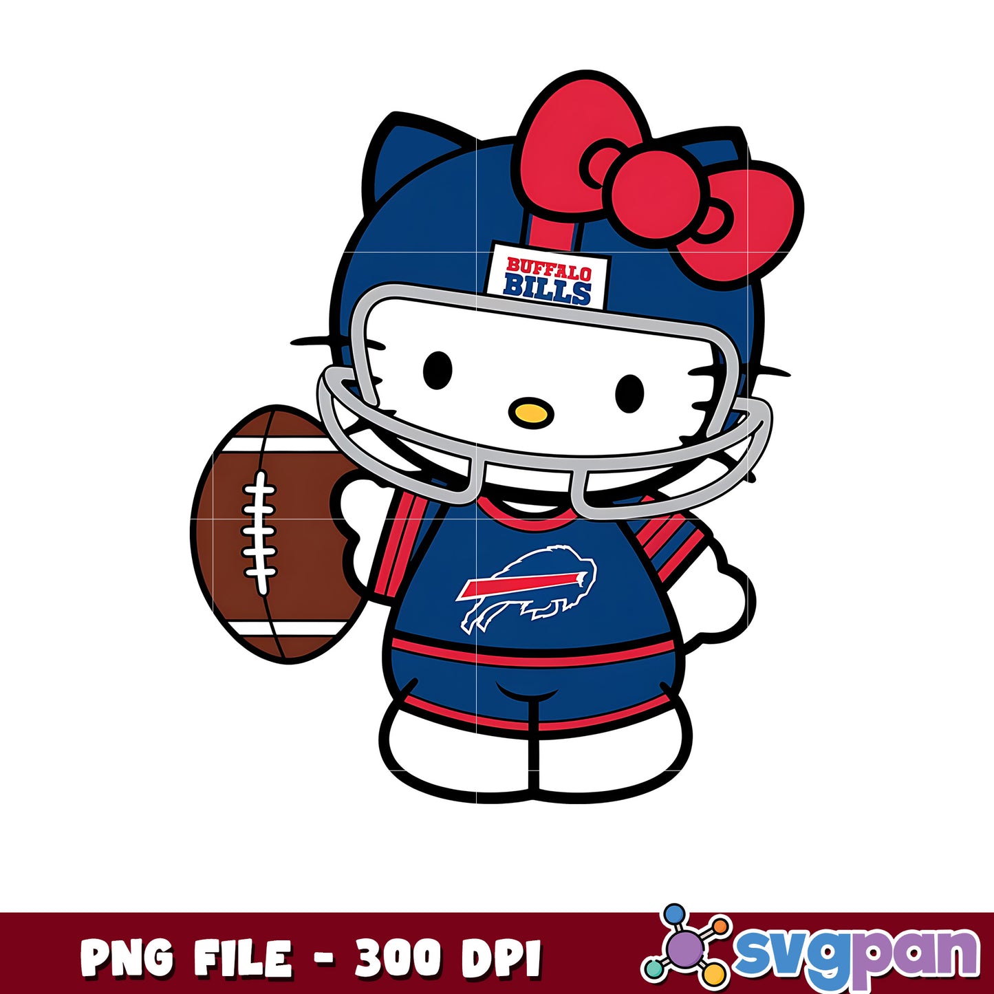 Buffalo bills png, nfl team logos png, nfl hello kitty png
