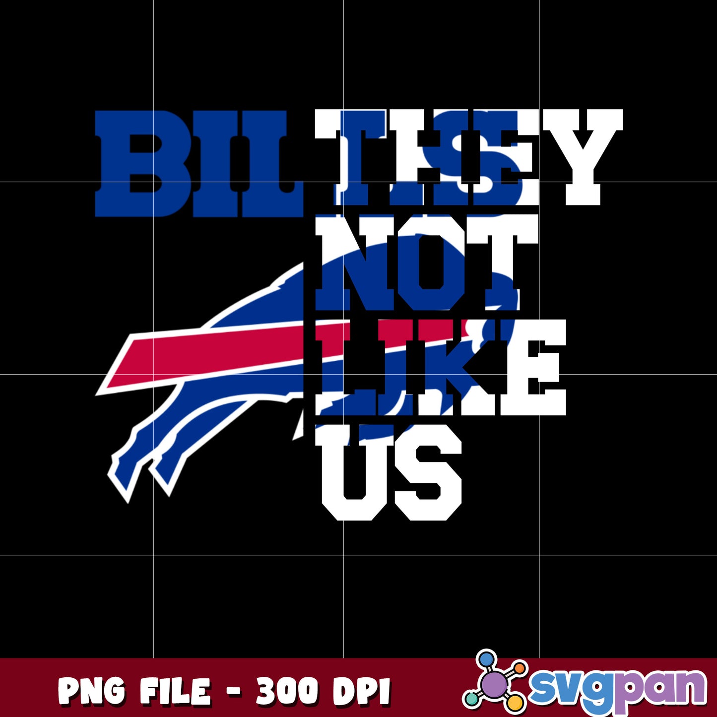Buffalo bills they not like us logo png, super bowl 2025 png, nfl teams helmet png
