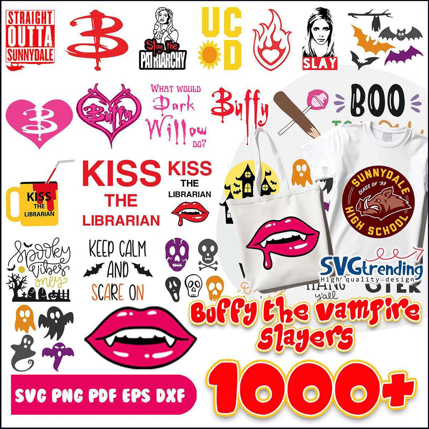 Buffy Vampire Slayer SVG Bundle 1000+ Designs