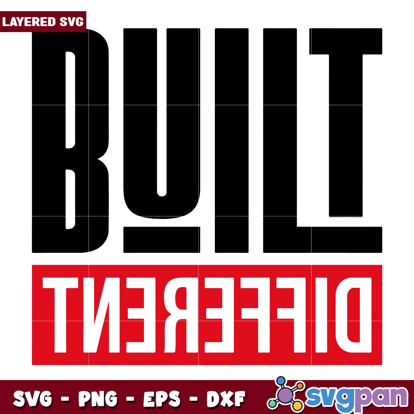 Built different design svg, funny gym svg, motivate quotes svg