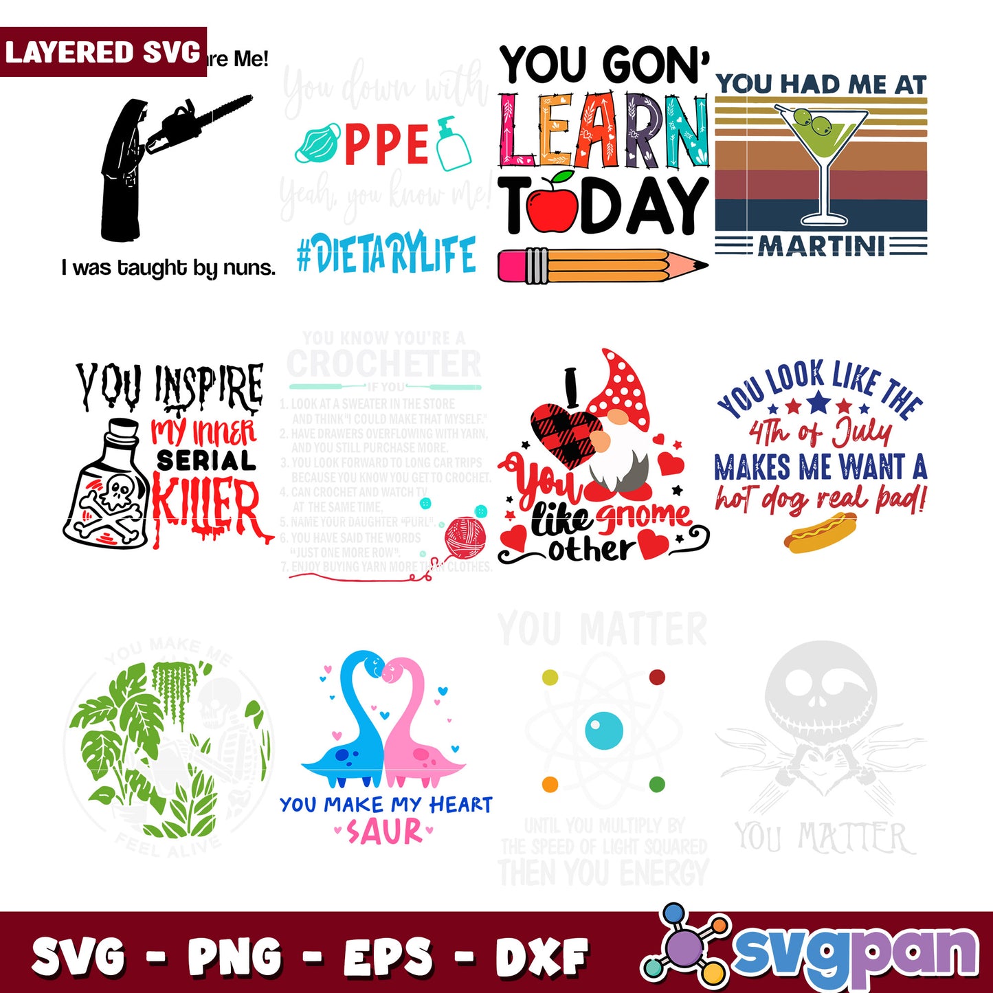 Bundle of Fun SVG Designs for Creative Projects