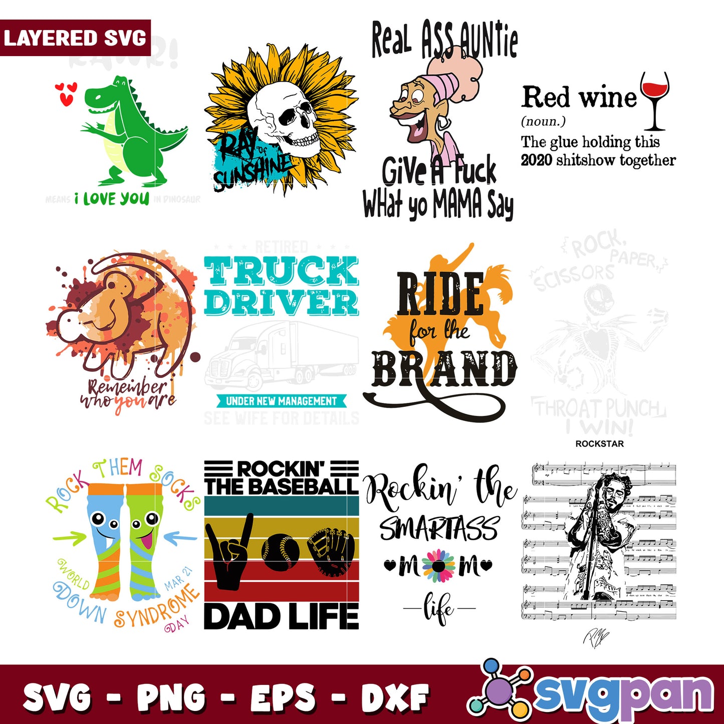 Bundle of Fun SVG Designs for Creative Projects