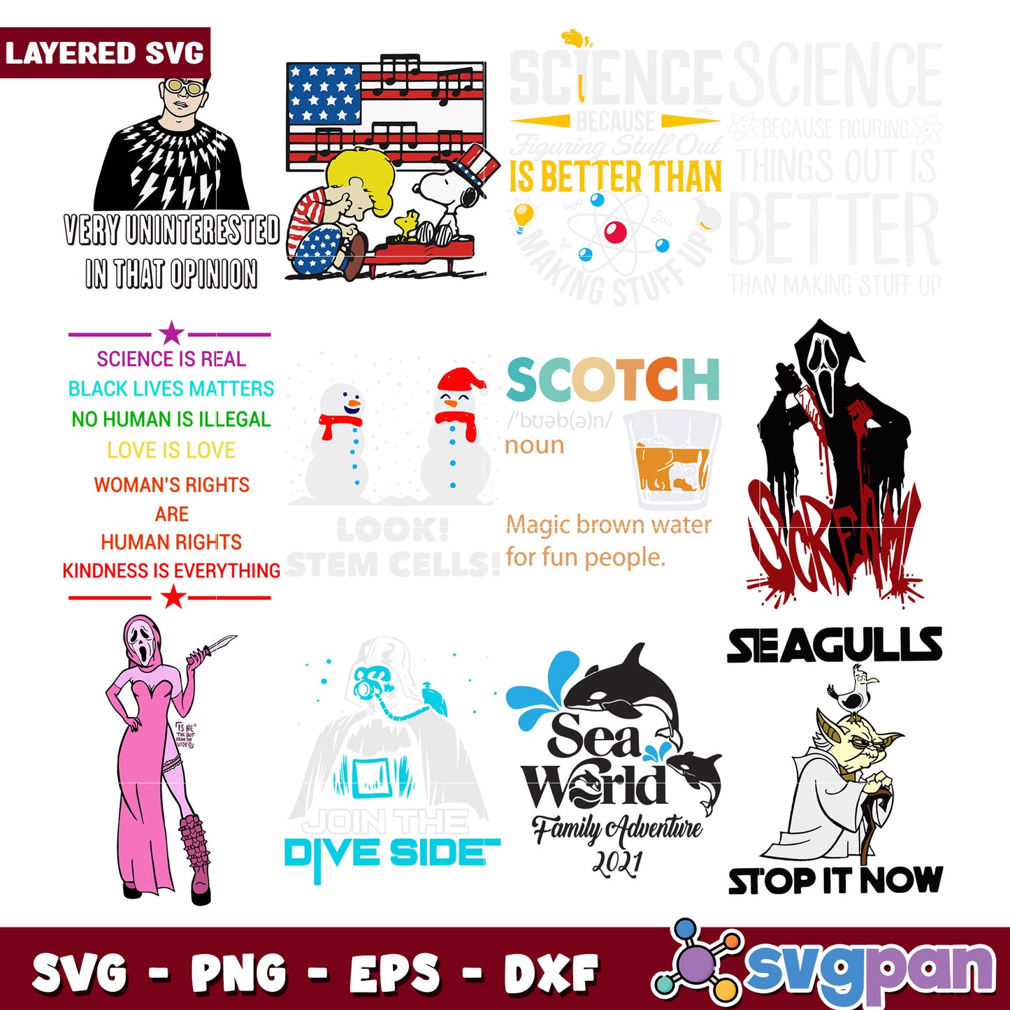 Bundle of Fun SVG Graphic Designs for Creative Projects