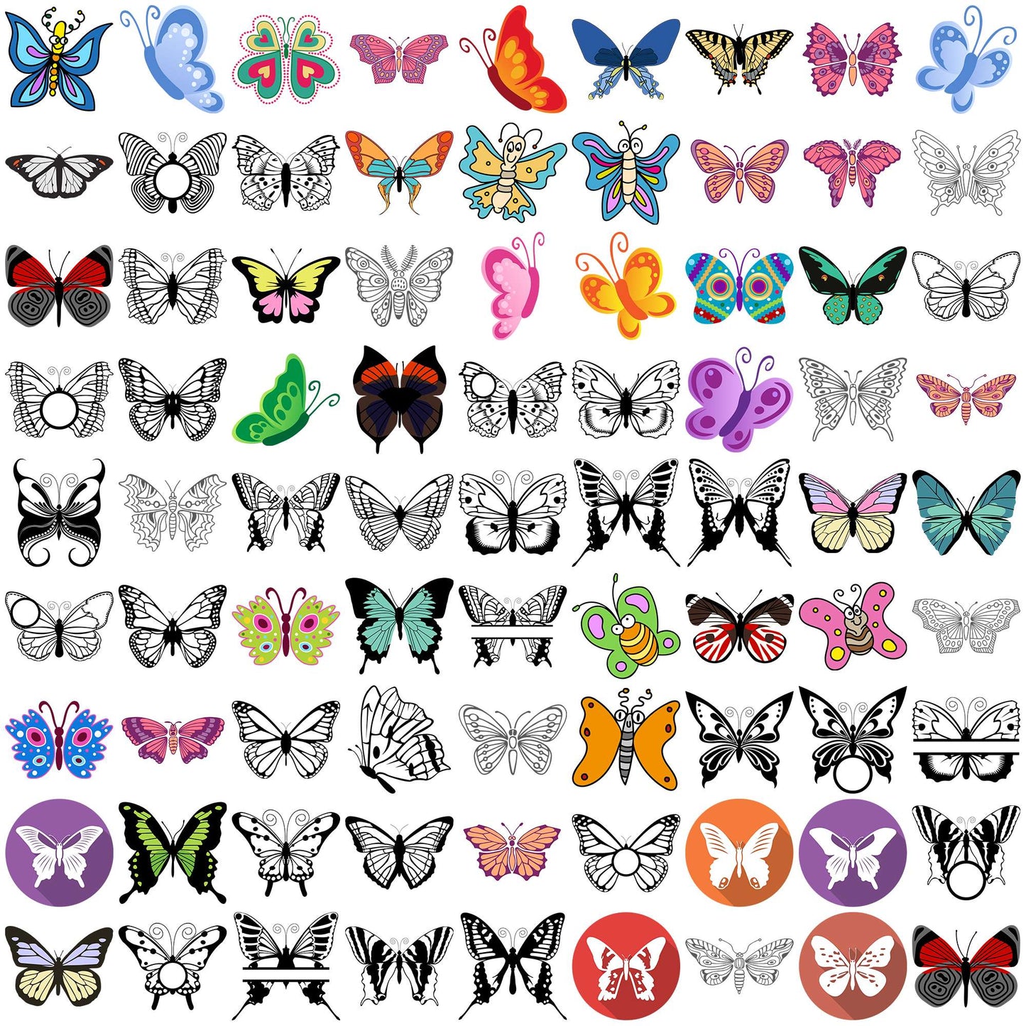 Butterfly design svg bundle, butterflies svg, butterfly drawing svg