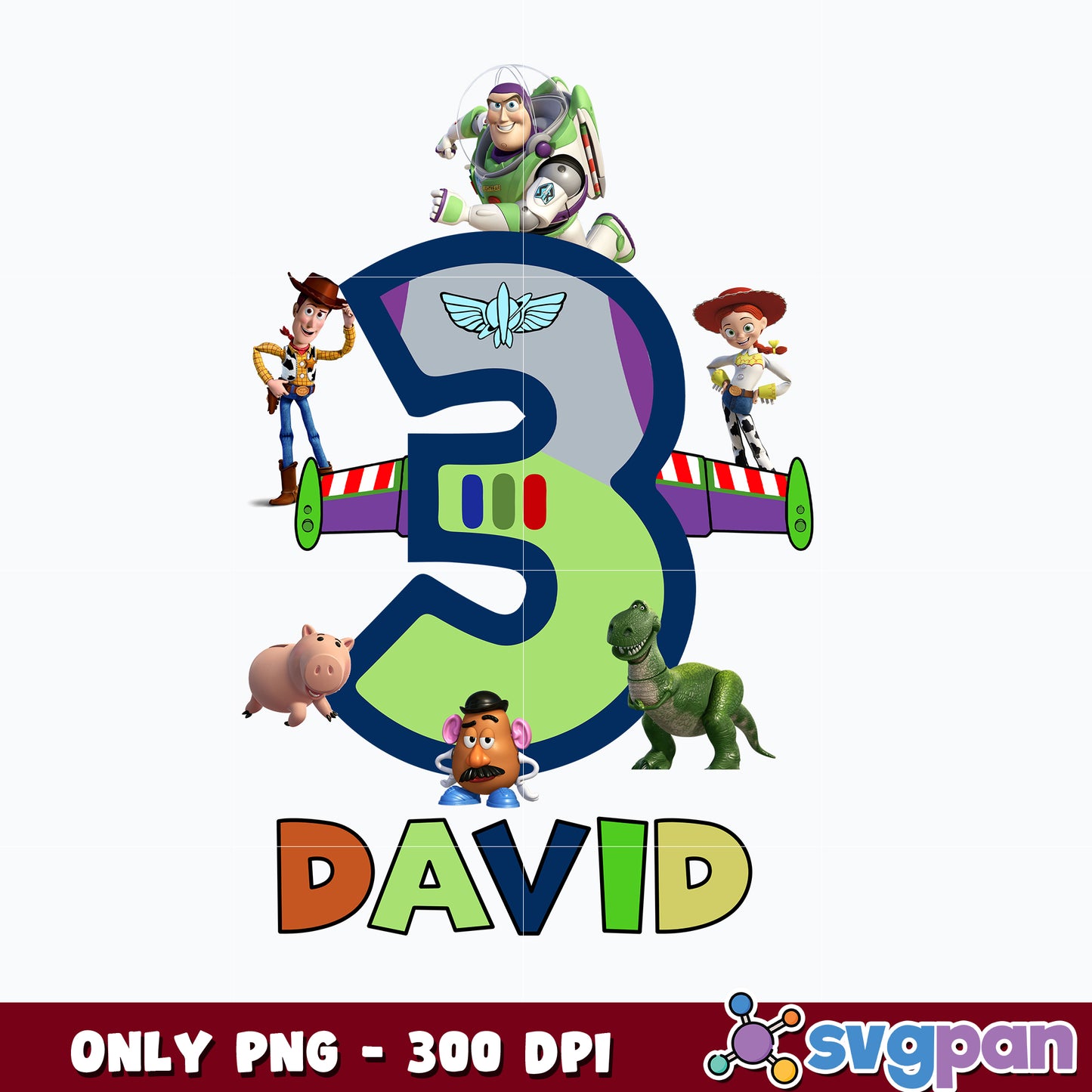 Toy Story 3rd birthday David png
