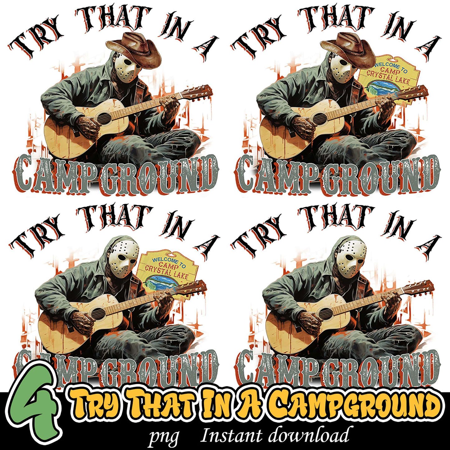 Campground Jason PNG Sublimation Bundle