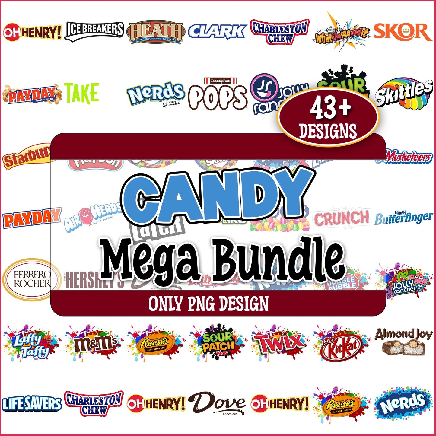 Candy group png bundle