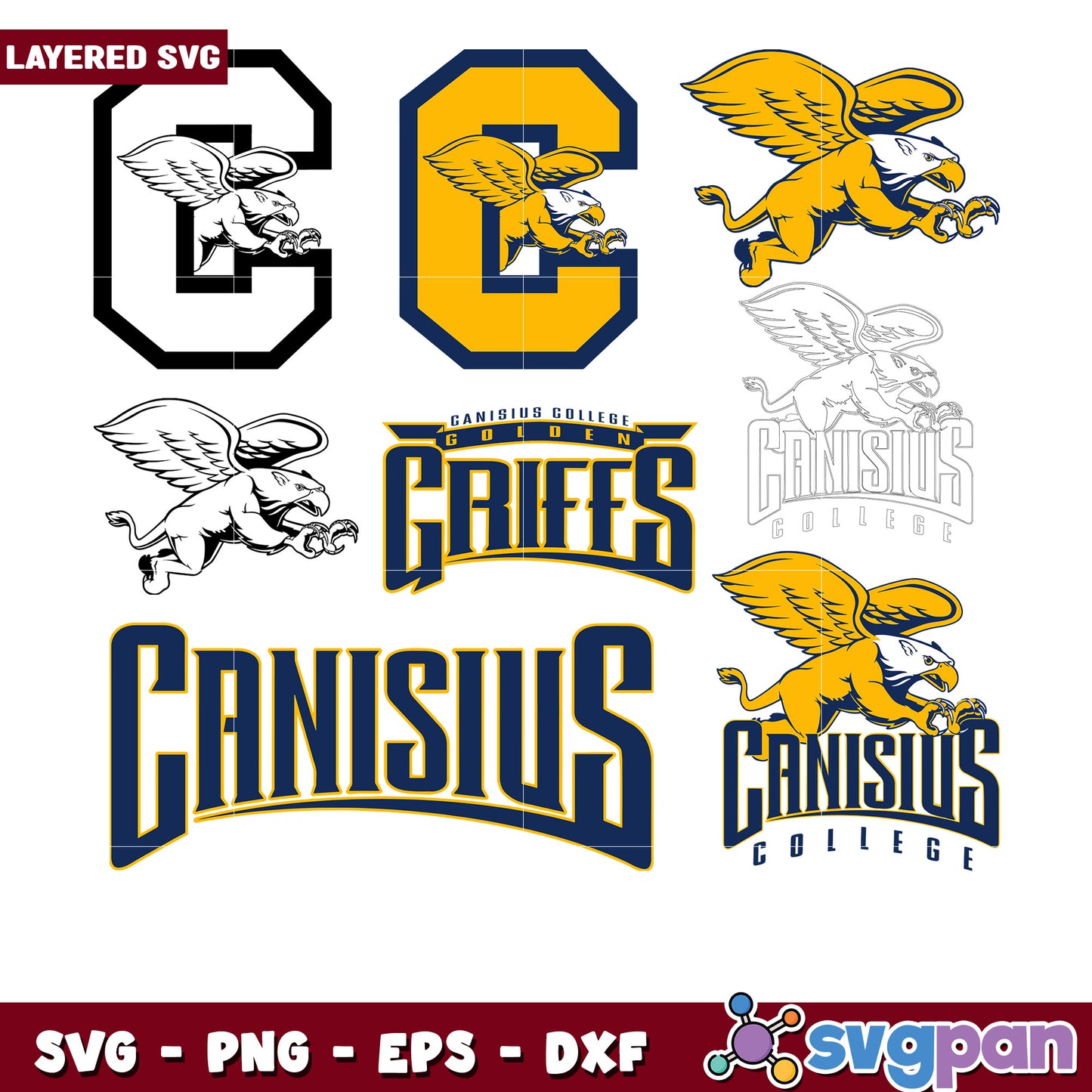 Canisius College Griffins SVG Bundle