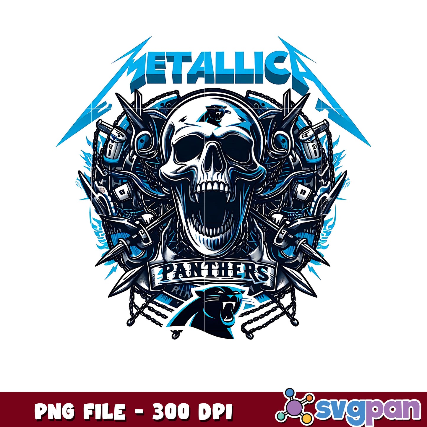Carolina panthers metallic png, nfl scores png, nfl panthers png