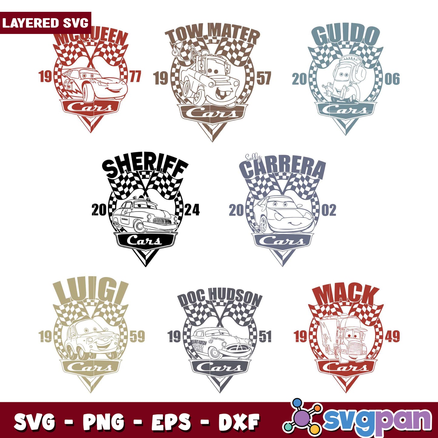 Cars Movie SVG Bundle
