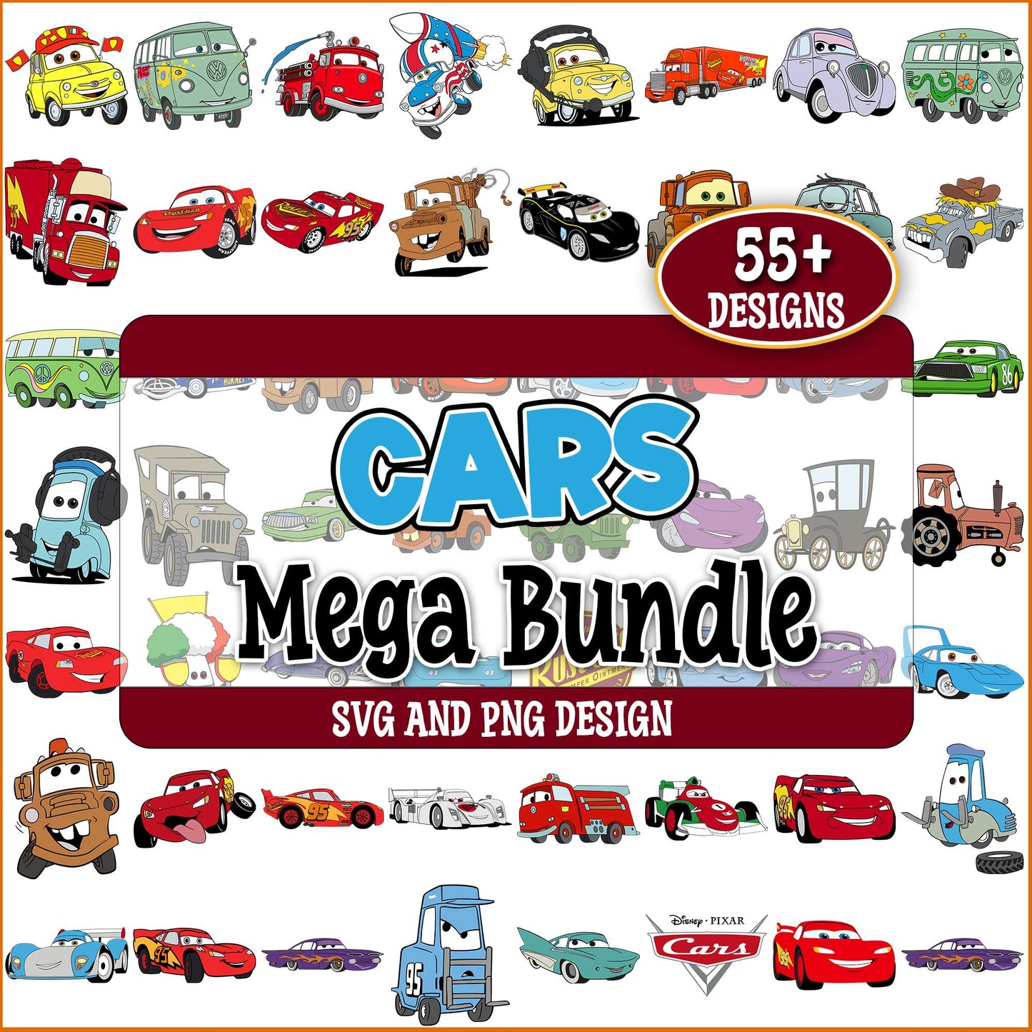 Cars funny design svg bundle