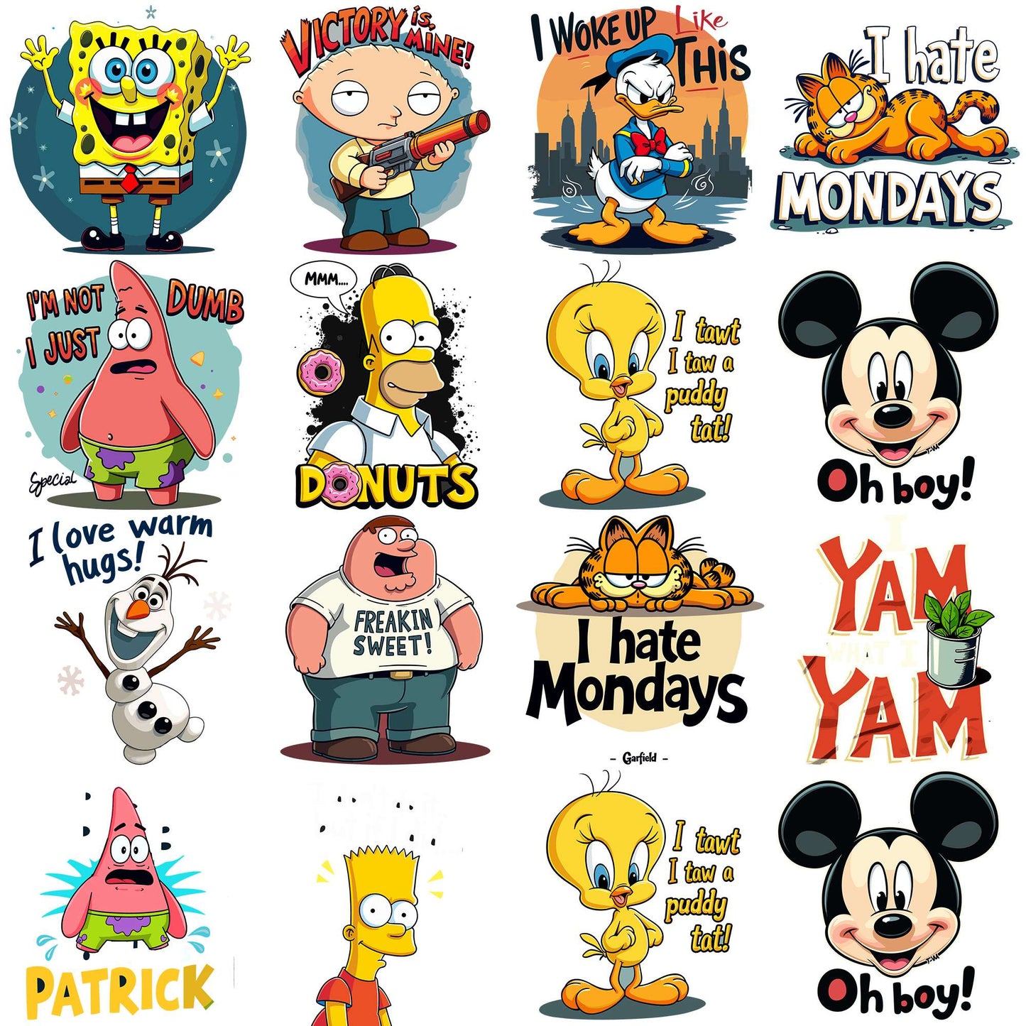 Cartoons funny quotes png bundle, funny quotes png, cartoon characters png