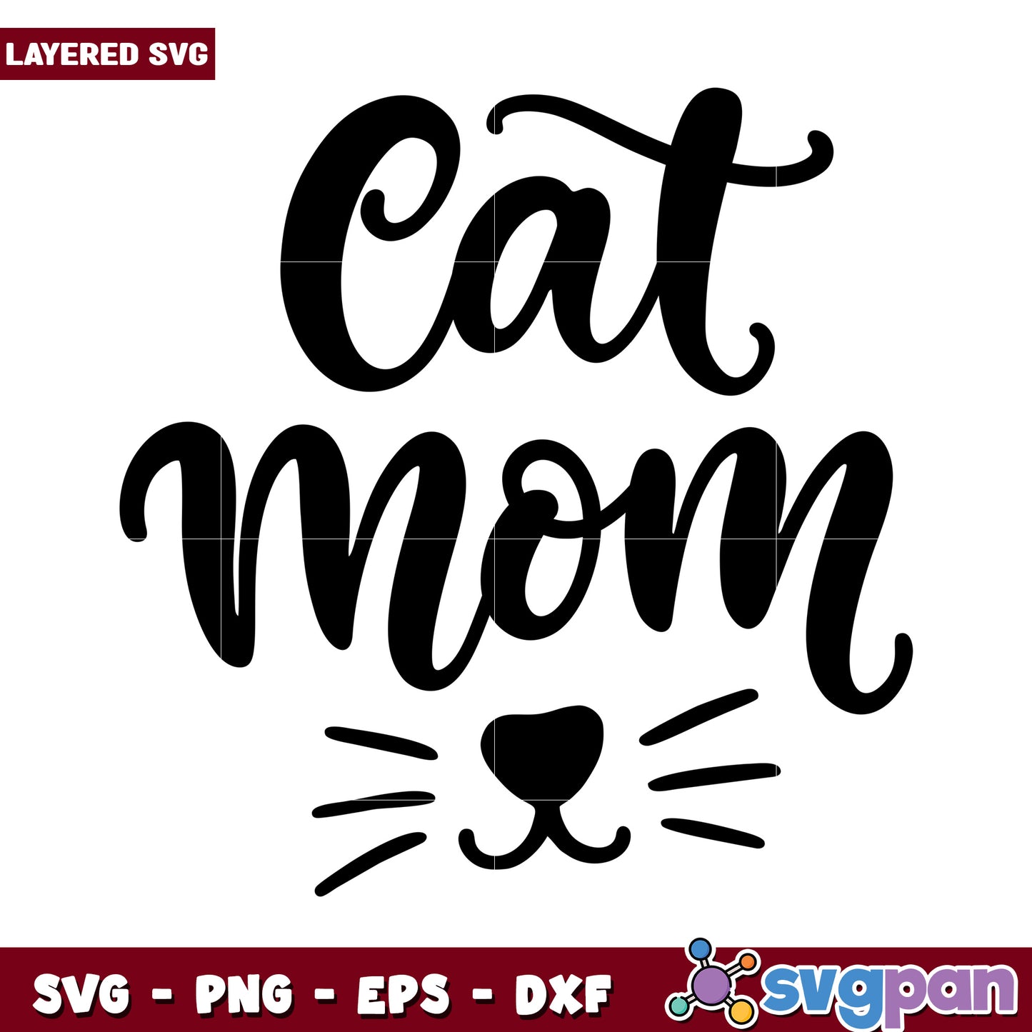 Cat Mom SVG Design for Crafting, Perfect for Animal Lovers