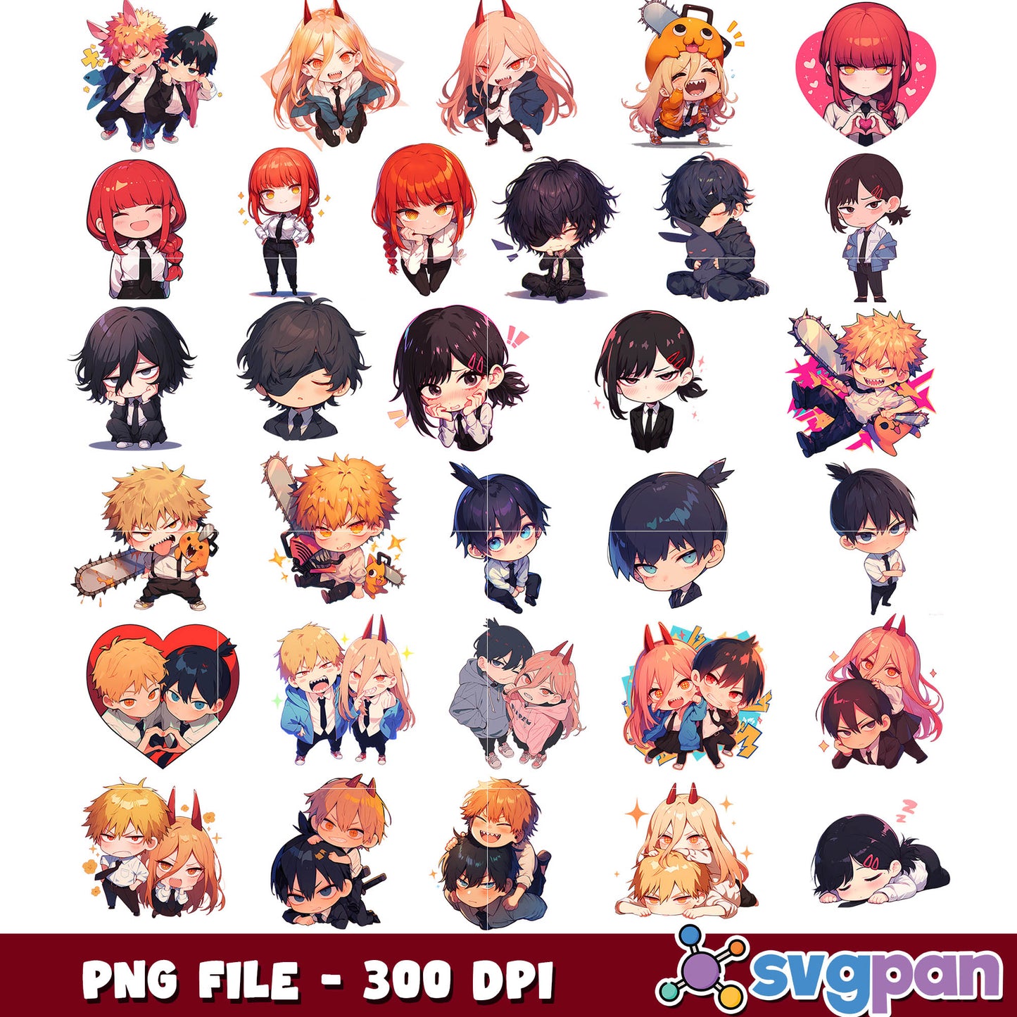 Chainsaw Man png bundle