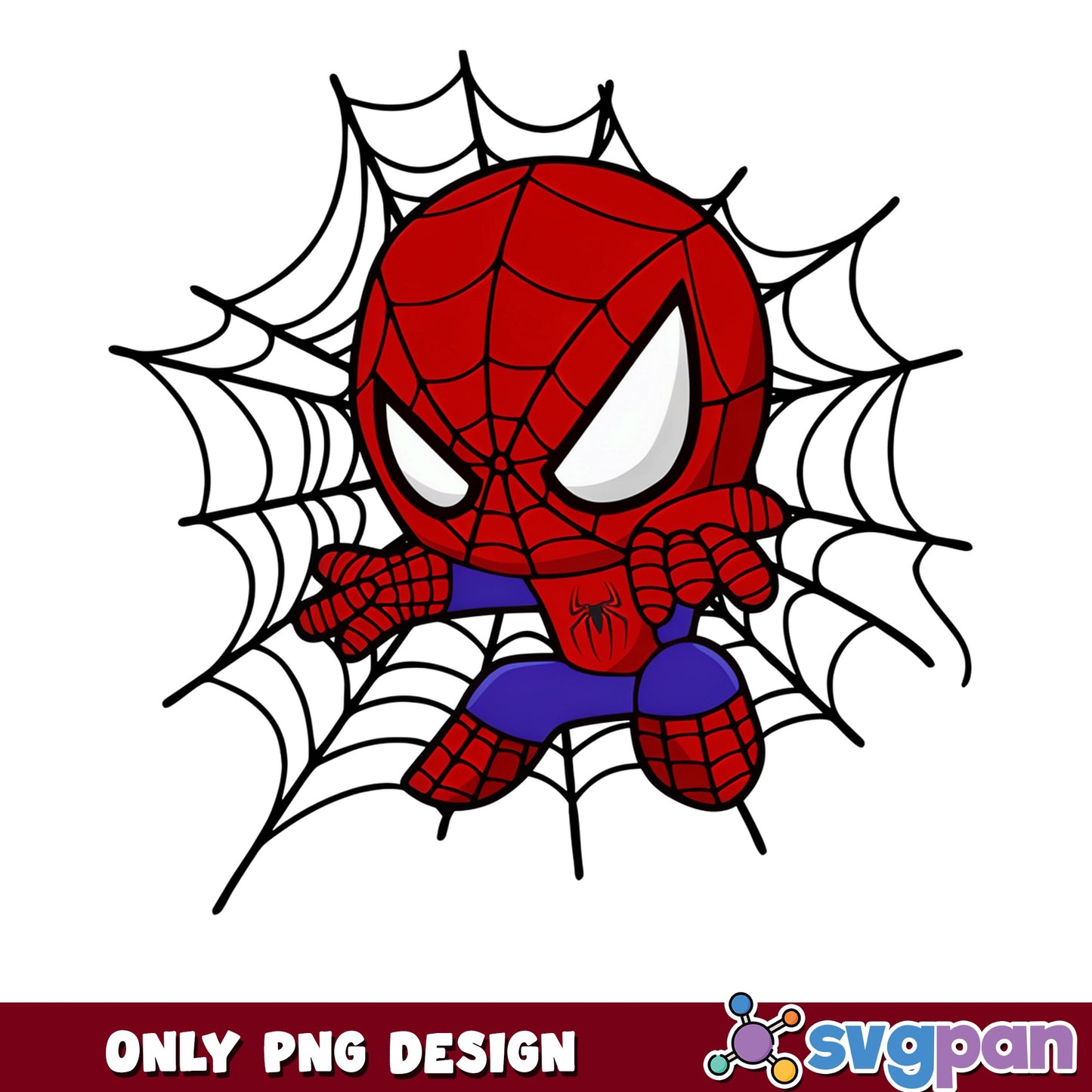 Chibi Spiderman PNG, Spider-Man Web Marvel PNG, Superhero PNG
