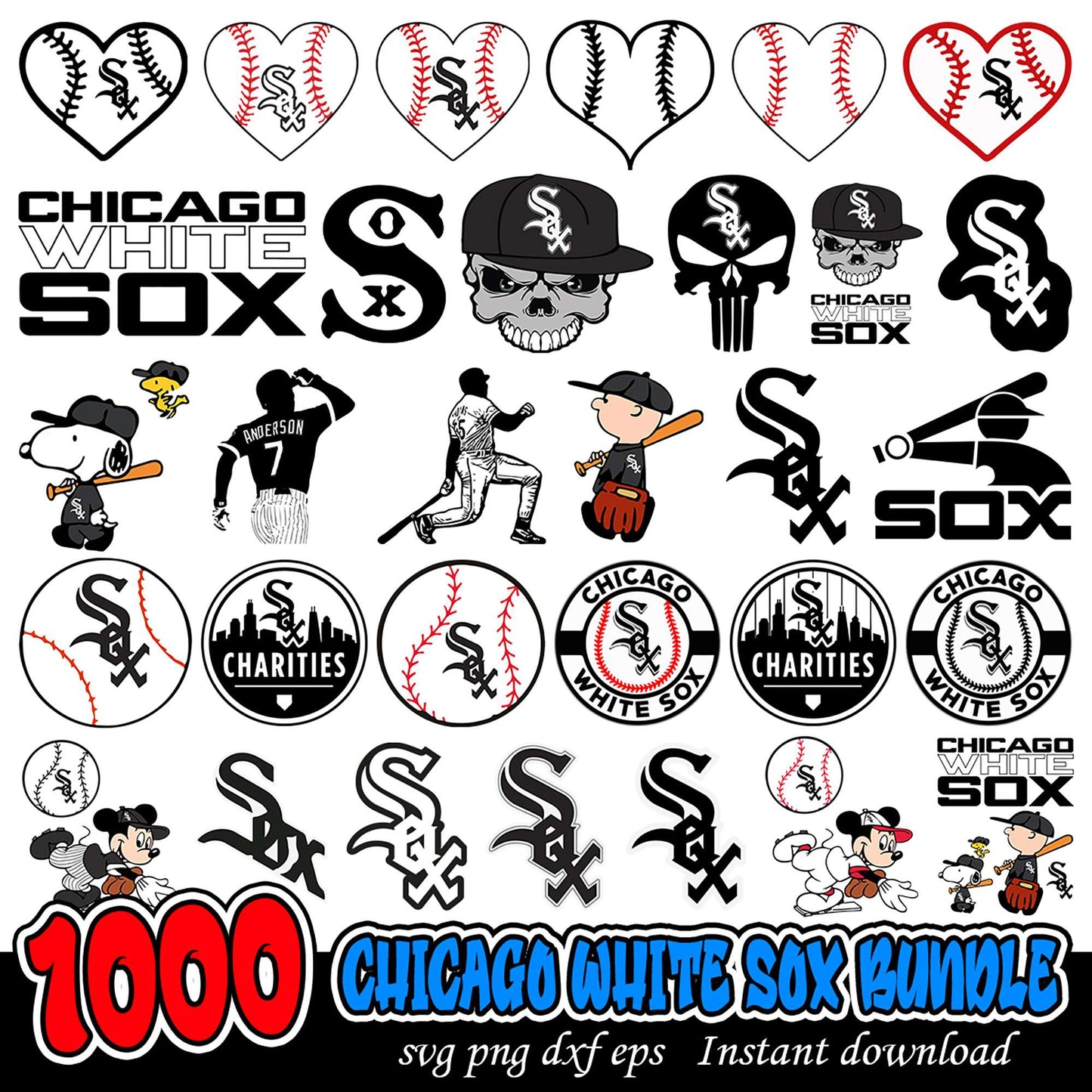 Chicago White Sox SVG Bundle for Fans and Crafters